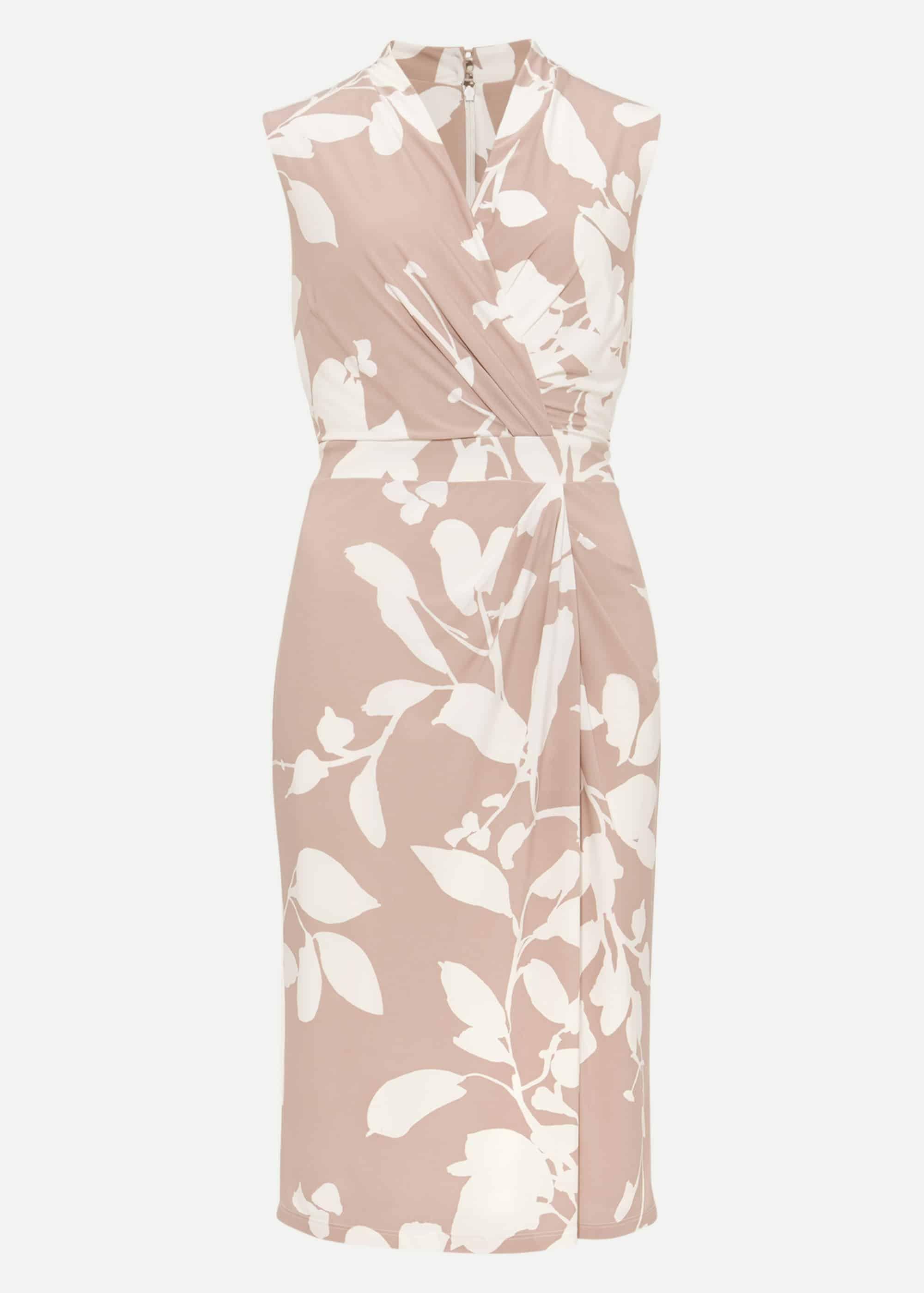 Rose Floral Placement Dress