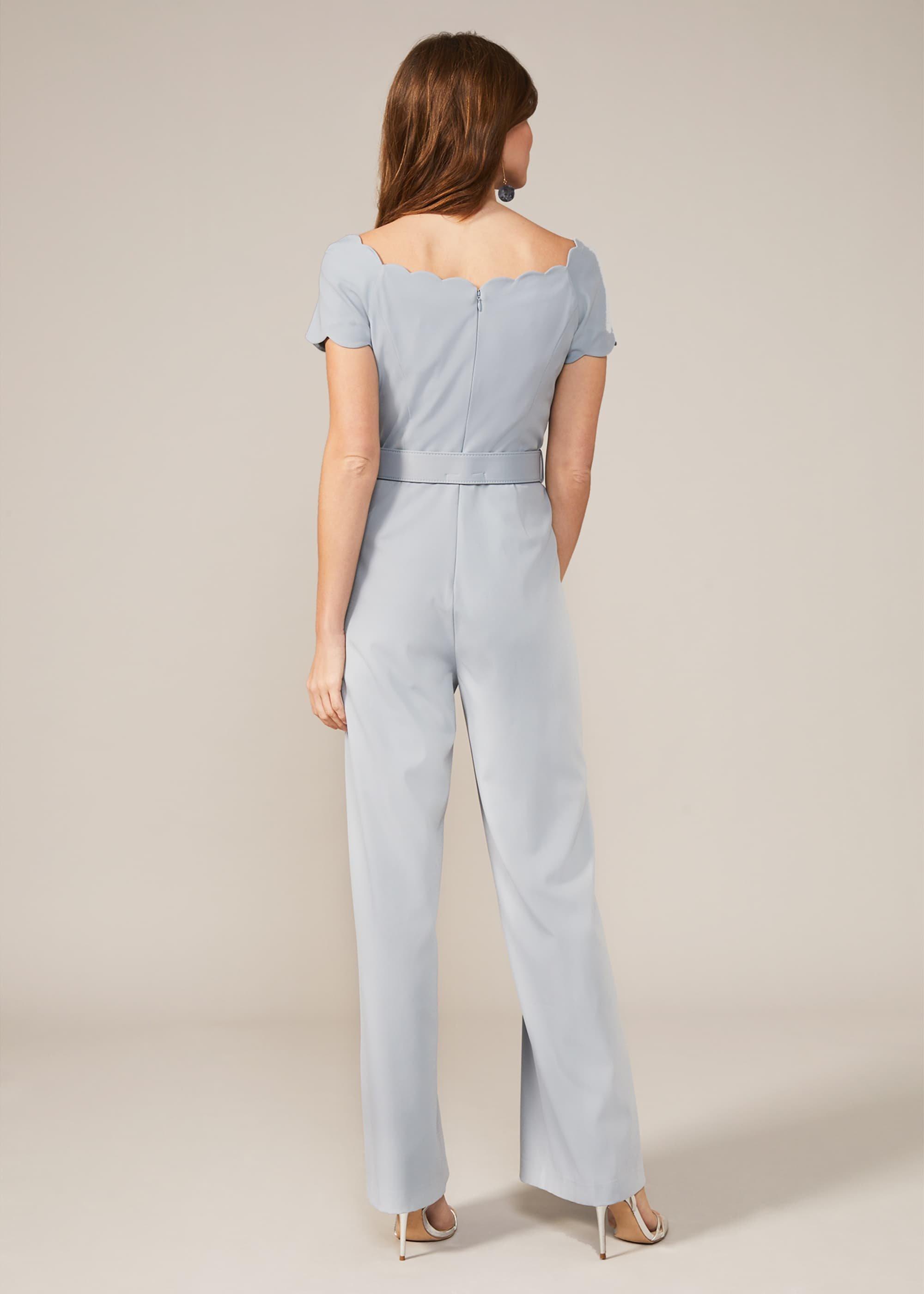 Keke Scallop Bardot Jumpsuit