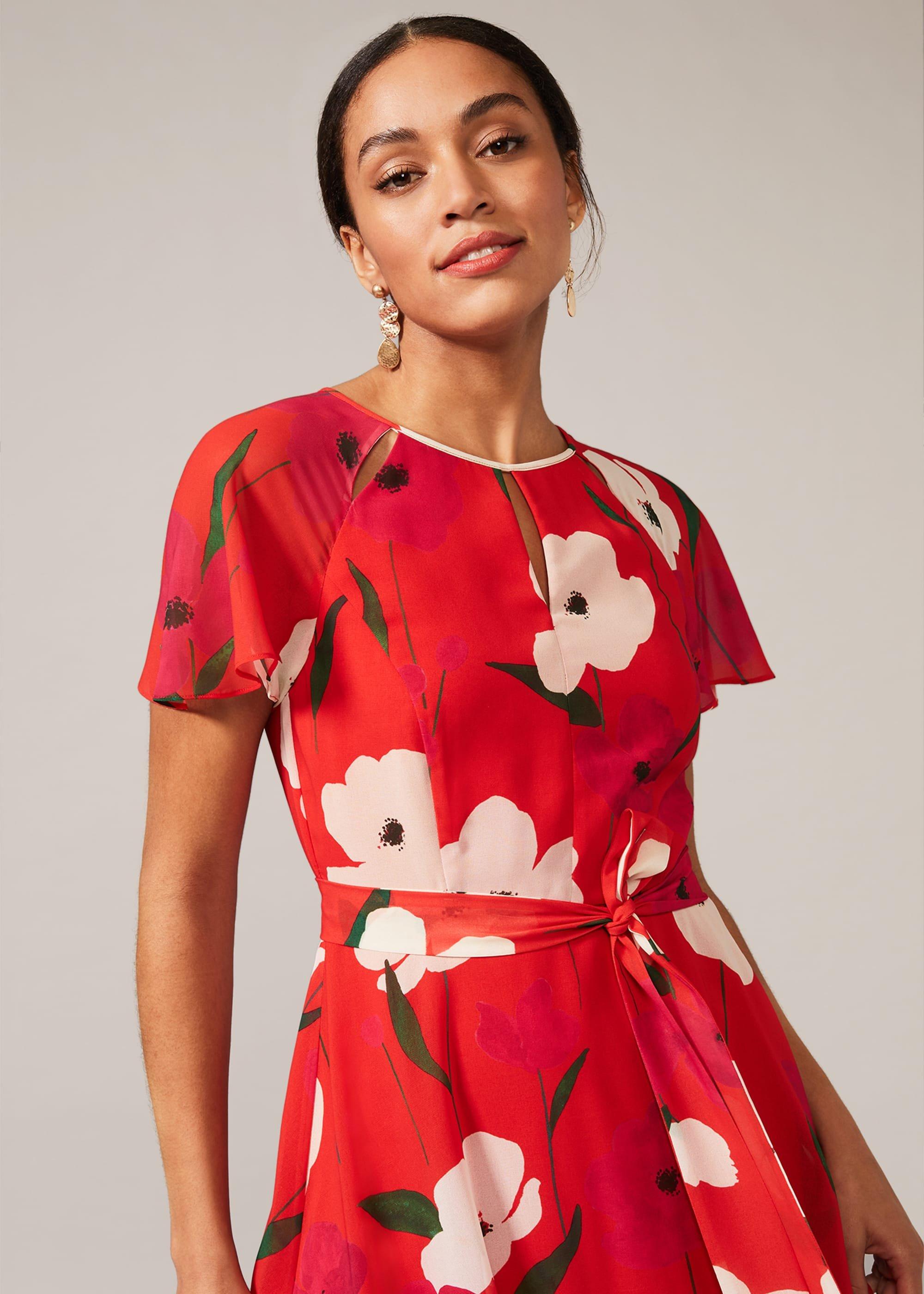 Lou-Poppy Floral Tea Dress