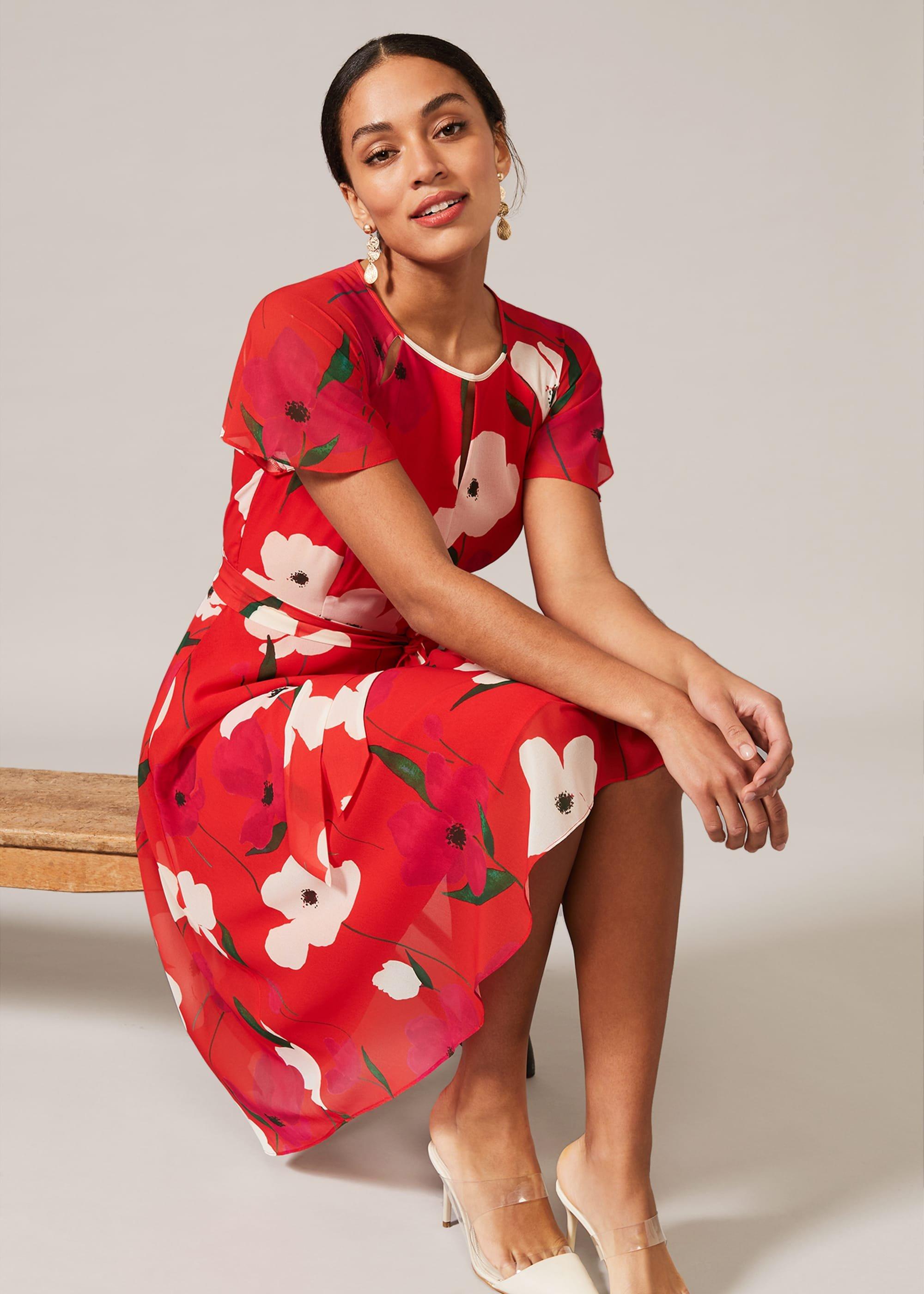 Lou-Poppy Floral Tea Dress