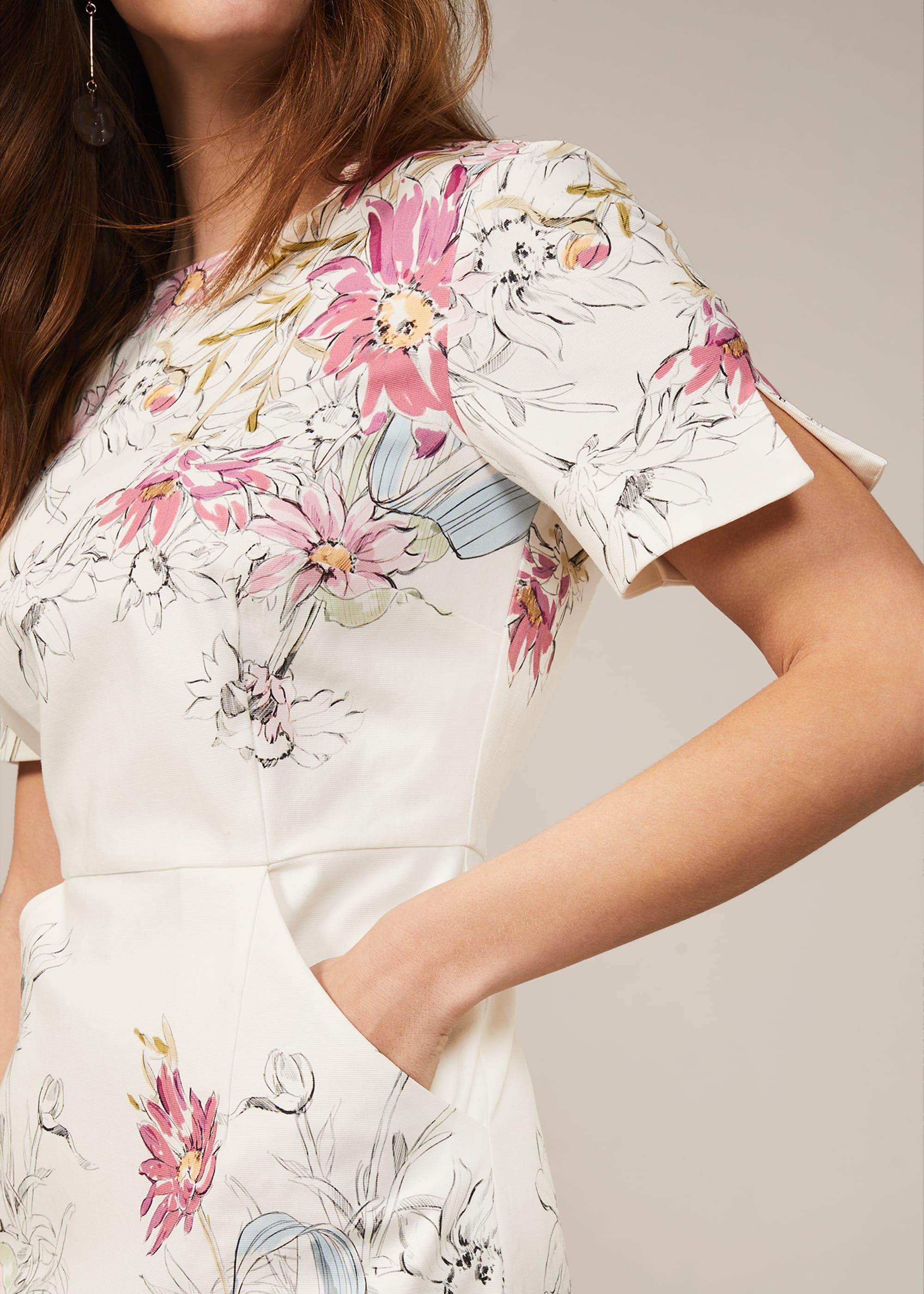 Marie Floral Fitted Dress