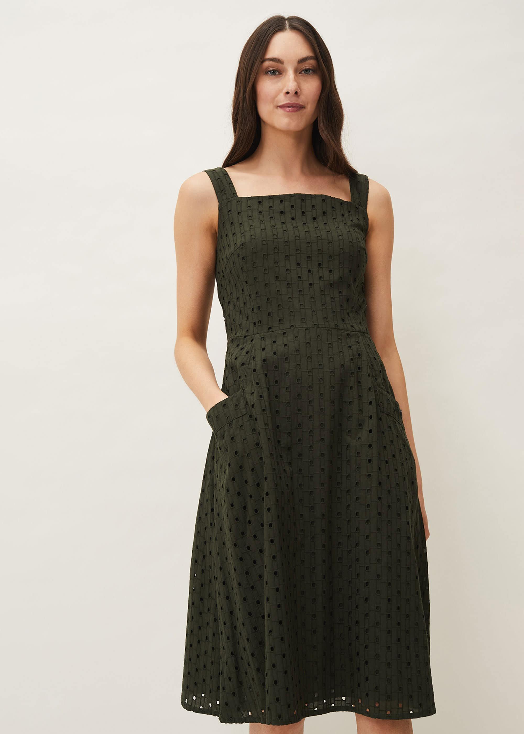 Olymea Broderie Dress