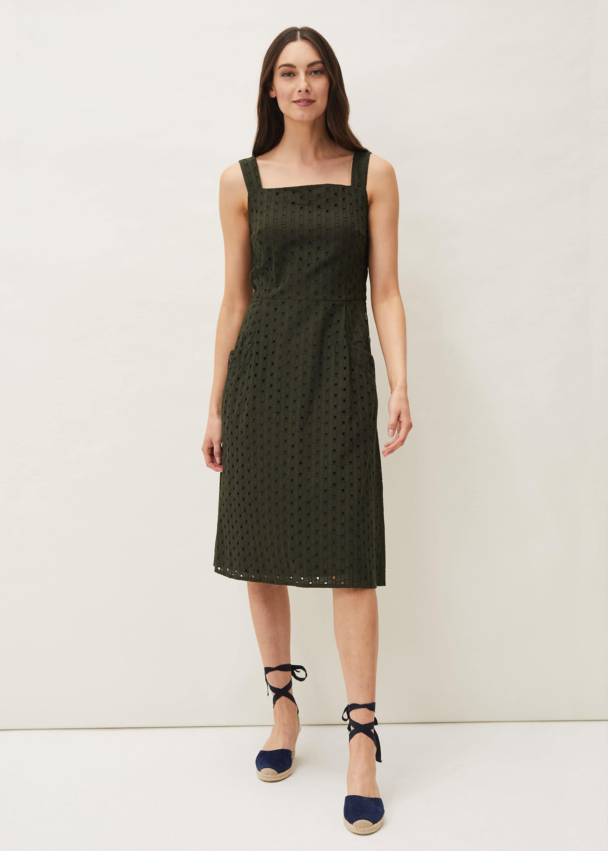 Olymea Broderie Dress
