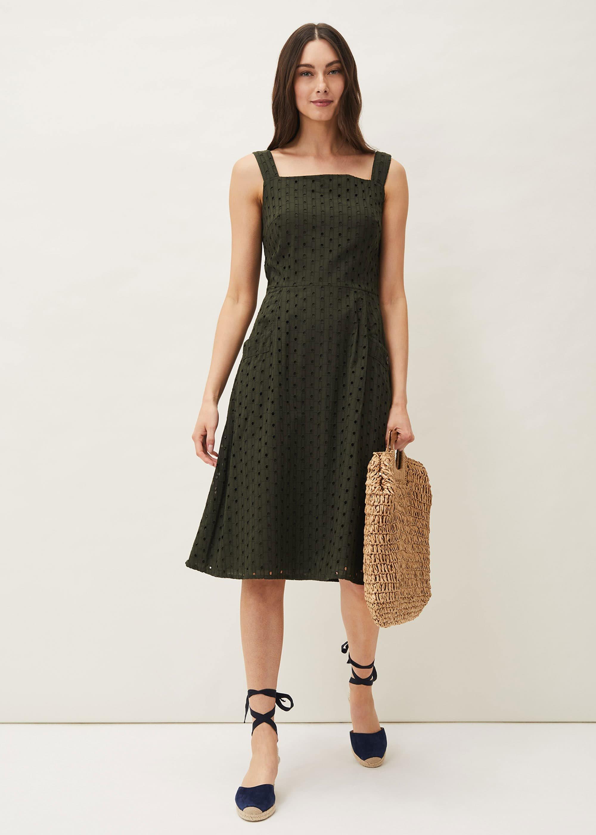 Olymea Broderie Dress