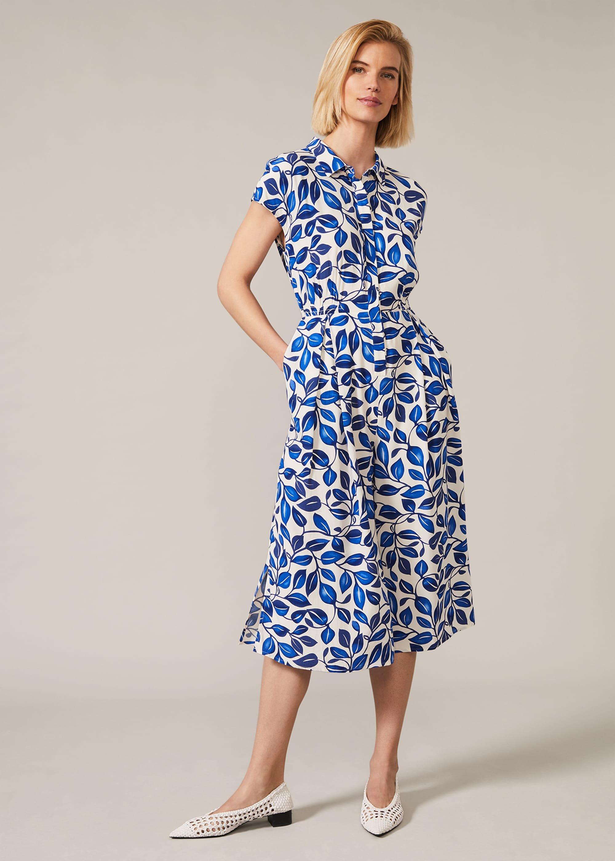 Palm Print Culotte Jumpsuit