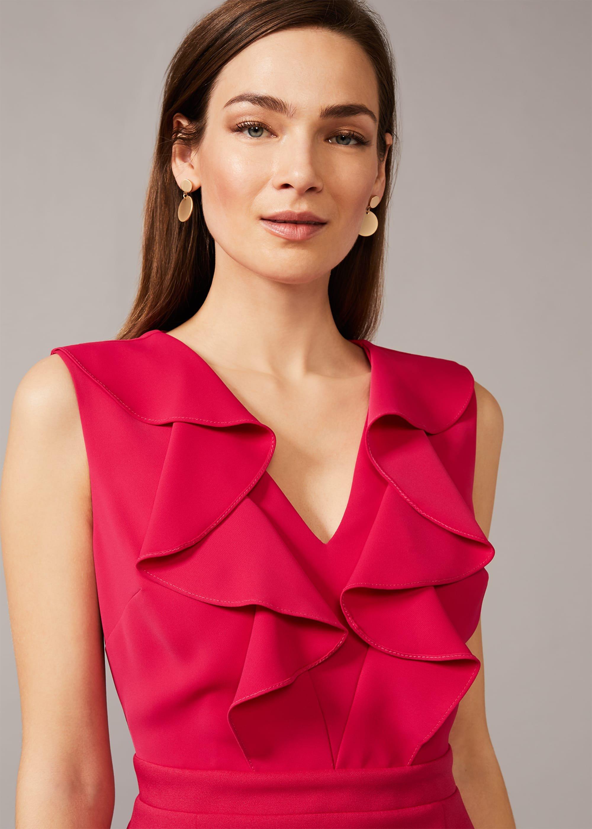 Linda Frill Fitted Dress