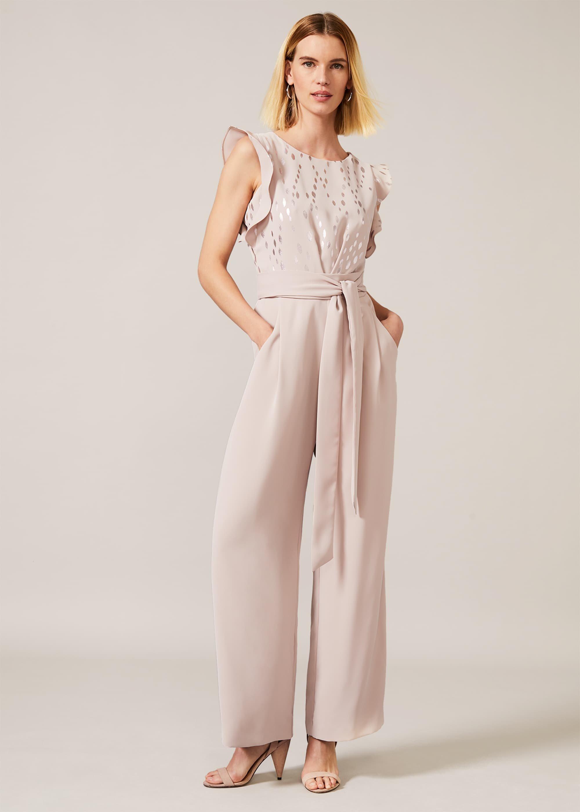 Victoriana Foil Print Jumpsuit