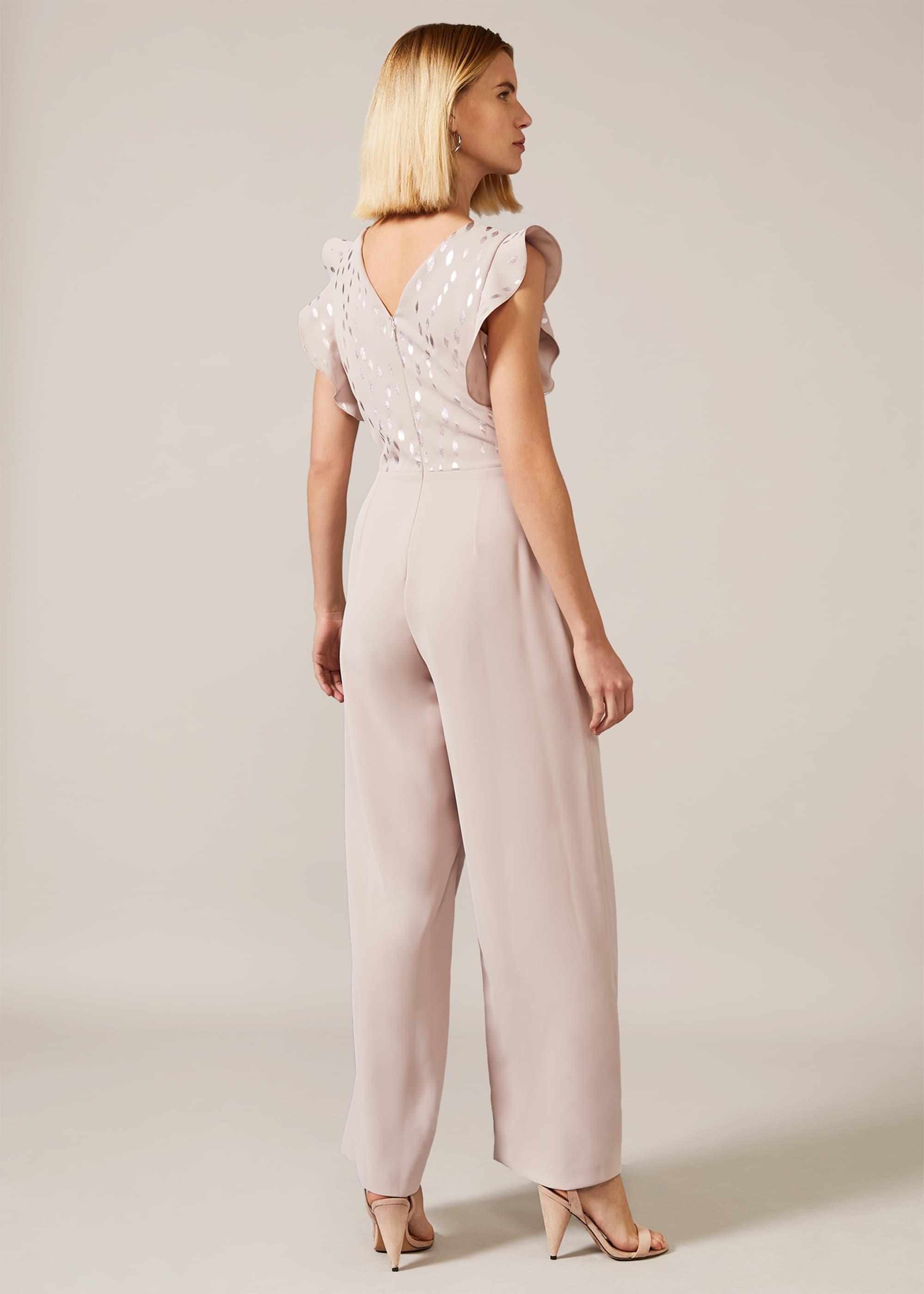 Victoriana Foil Print Jumpsuit