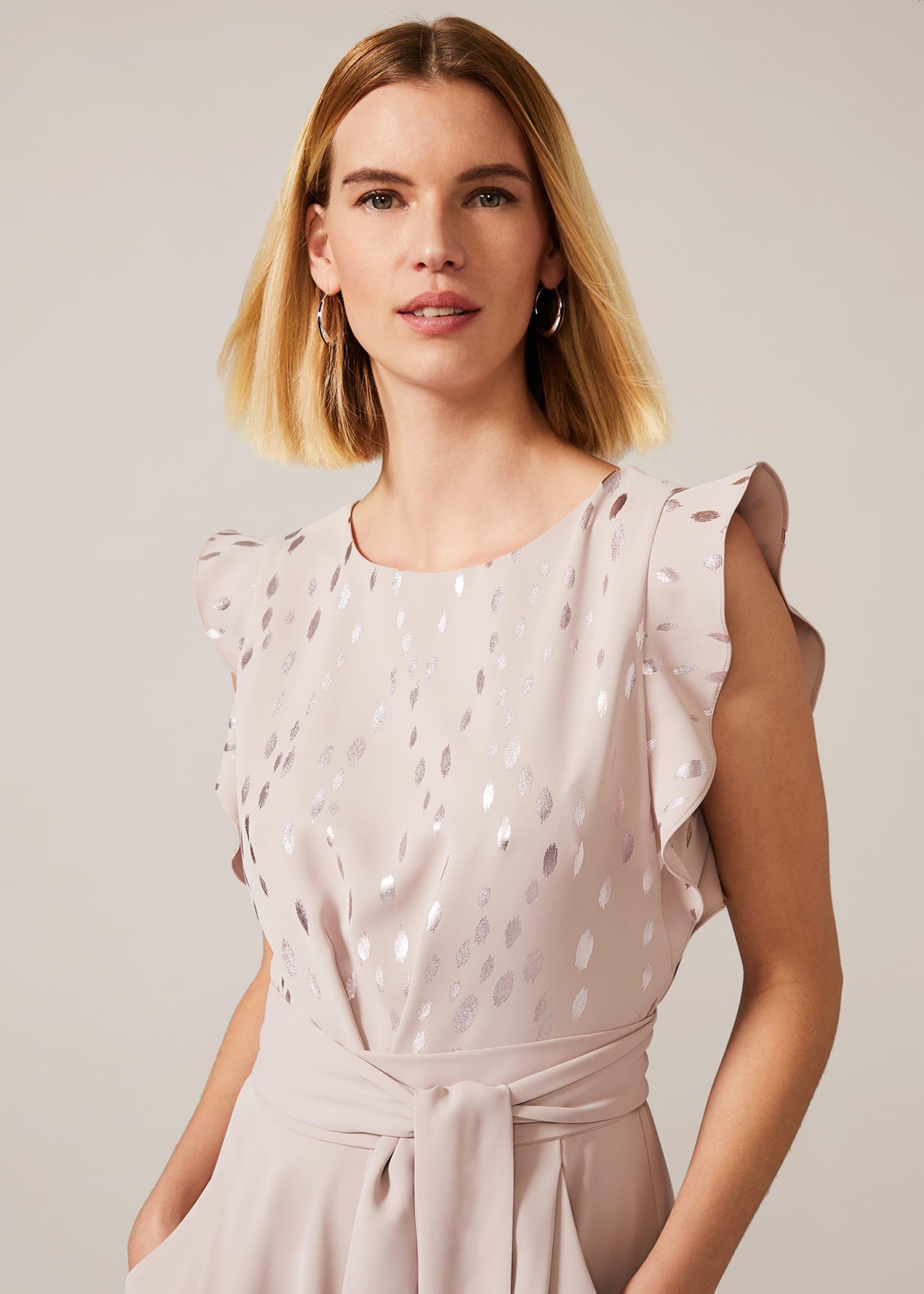 Victoriana Foil Print Jumpsuit