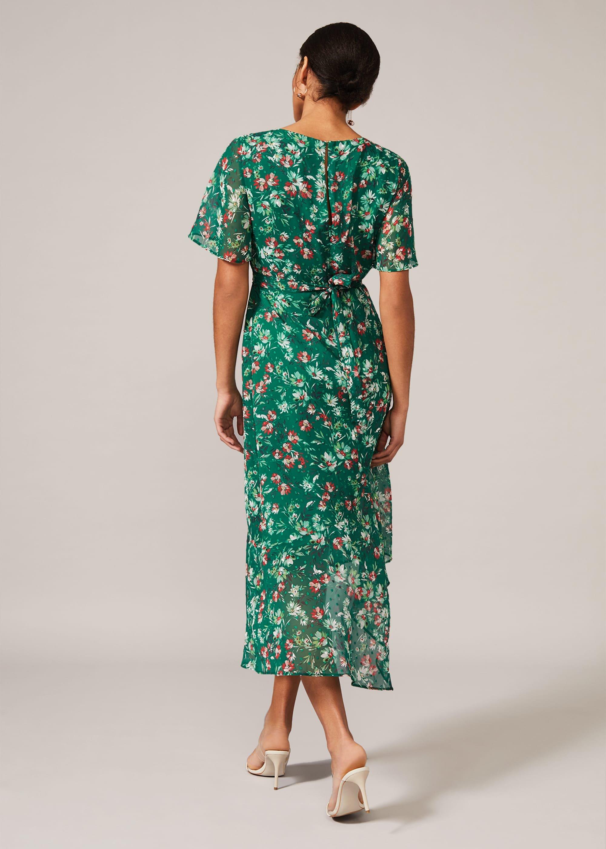 Coralee Textured Floral Dress