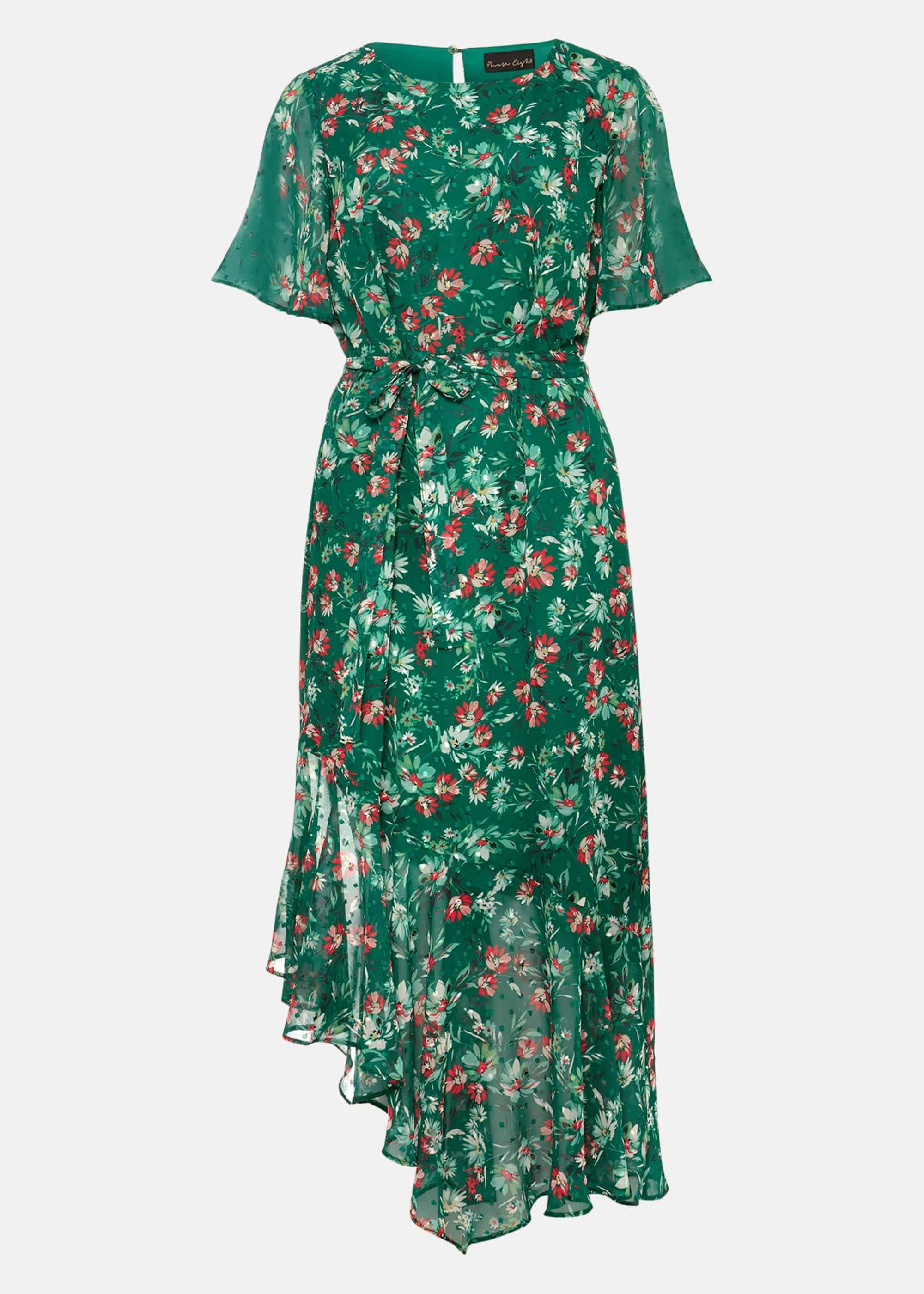 Coralee Textured Floral Dress