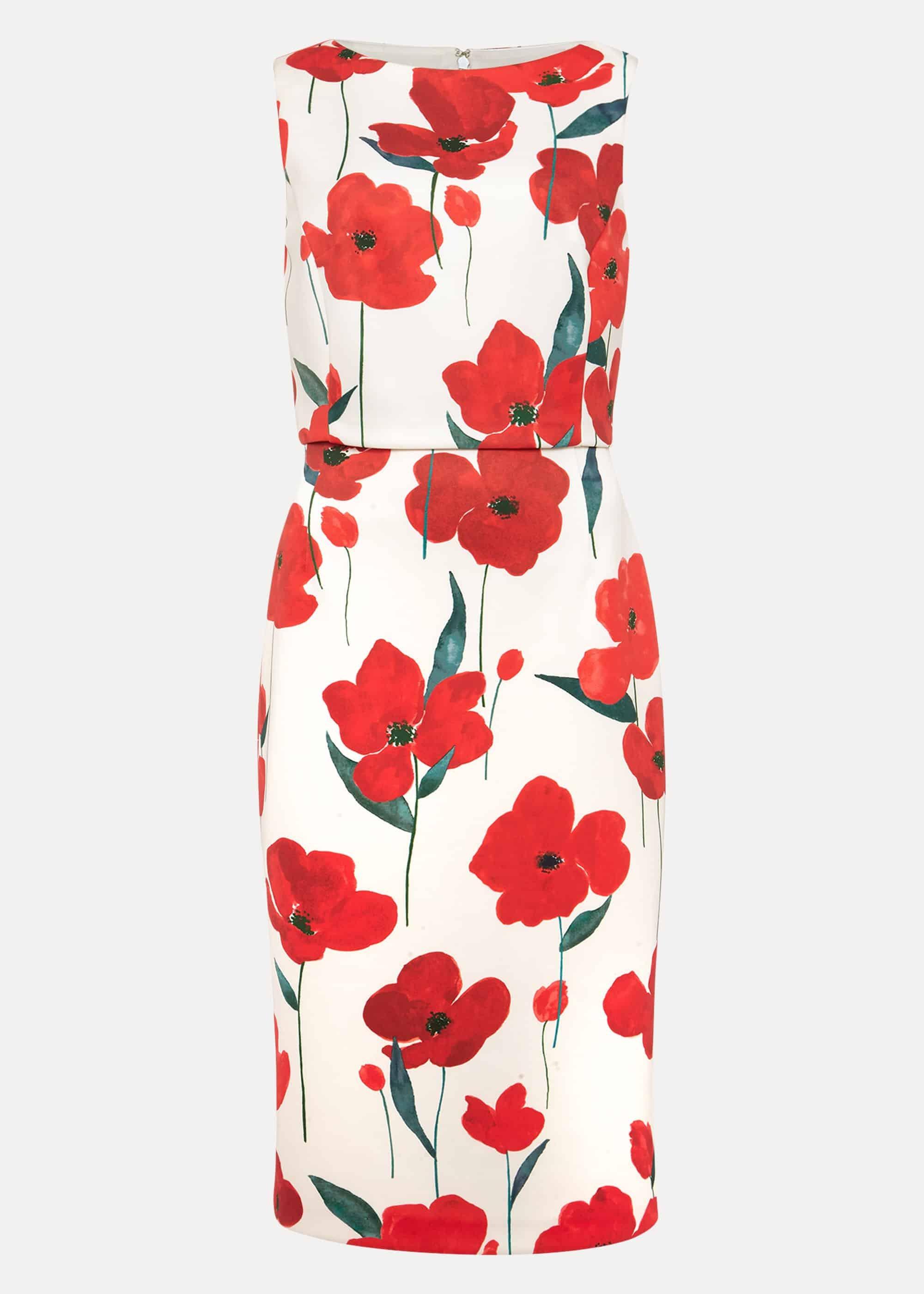 Lou-Poppy Floral Scuba Dress