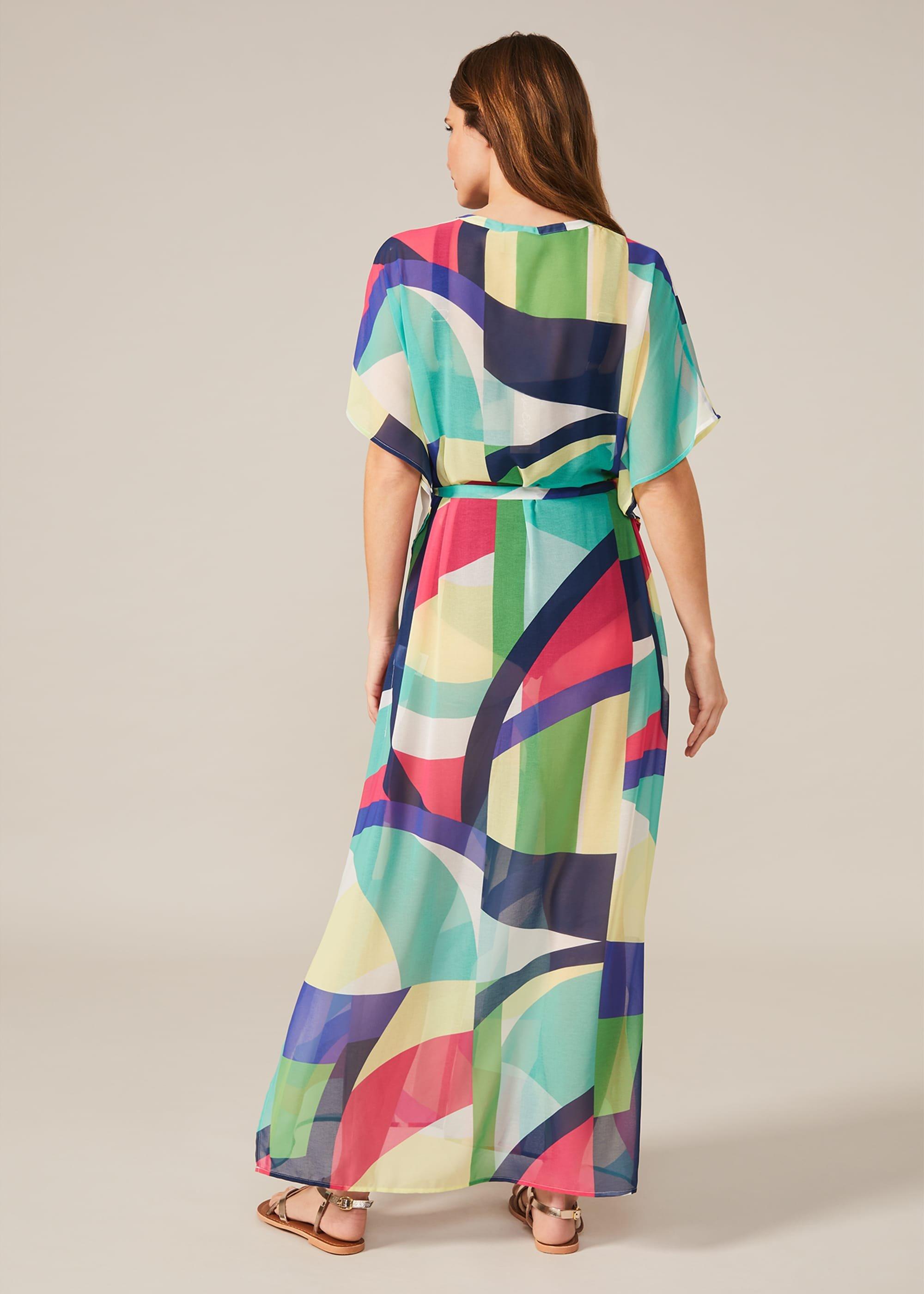 Sedina Abstract Print Maxi Kaftan