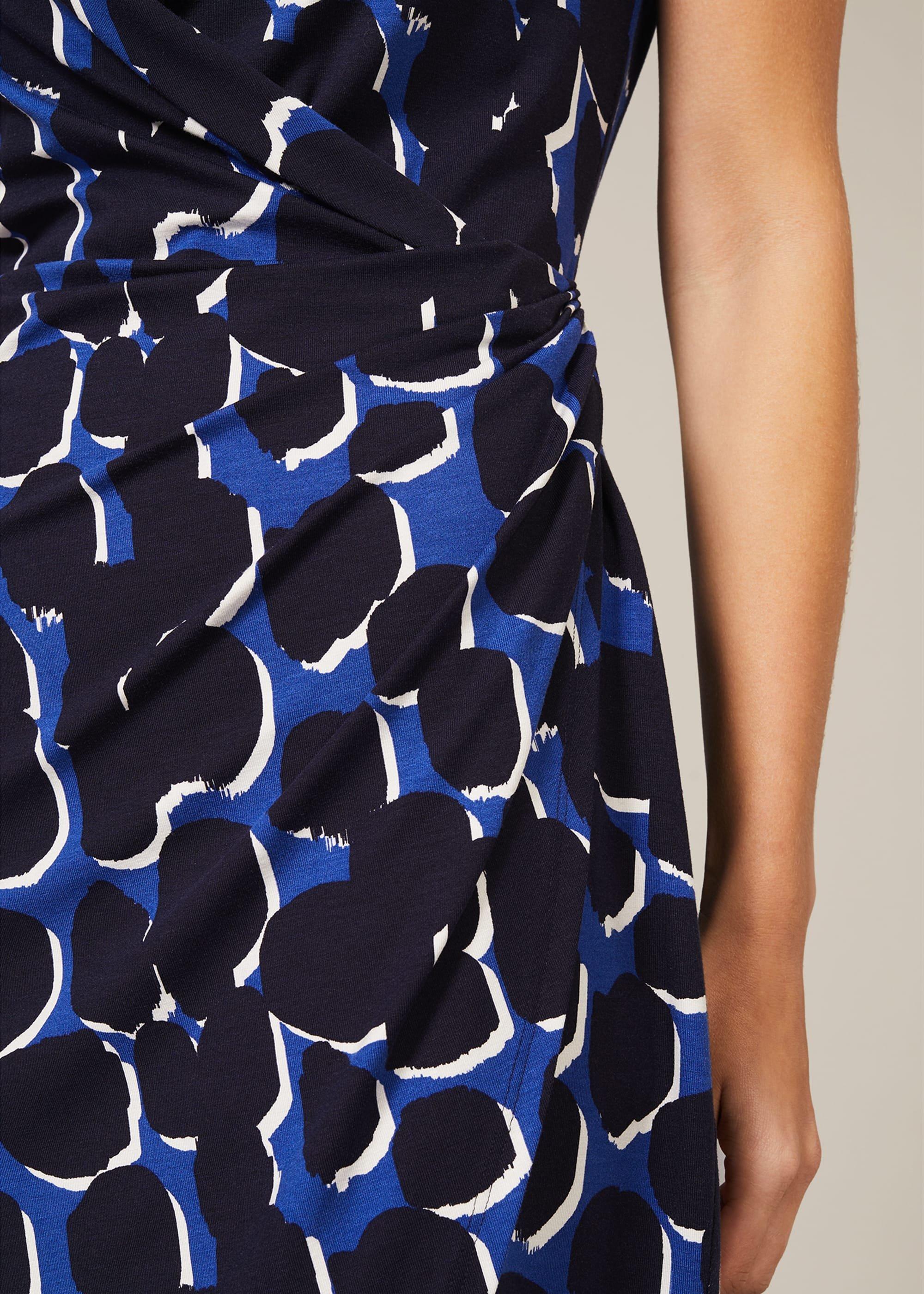 Sakie Spot Print Wrap Dress