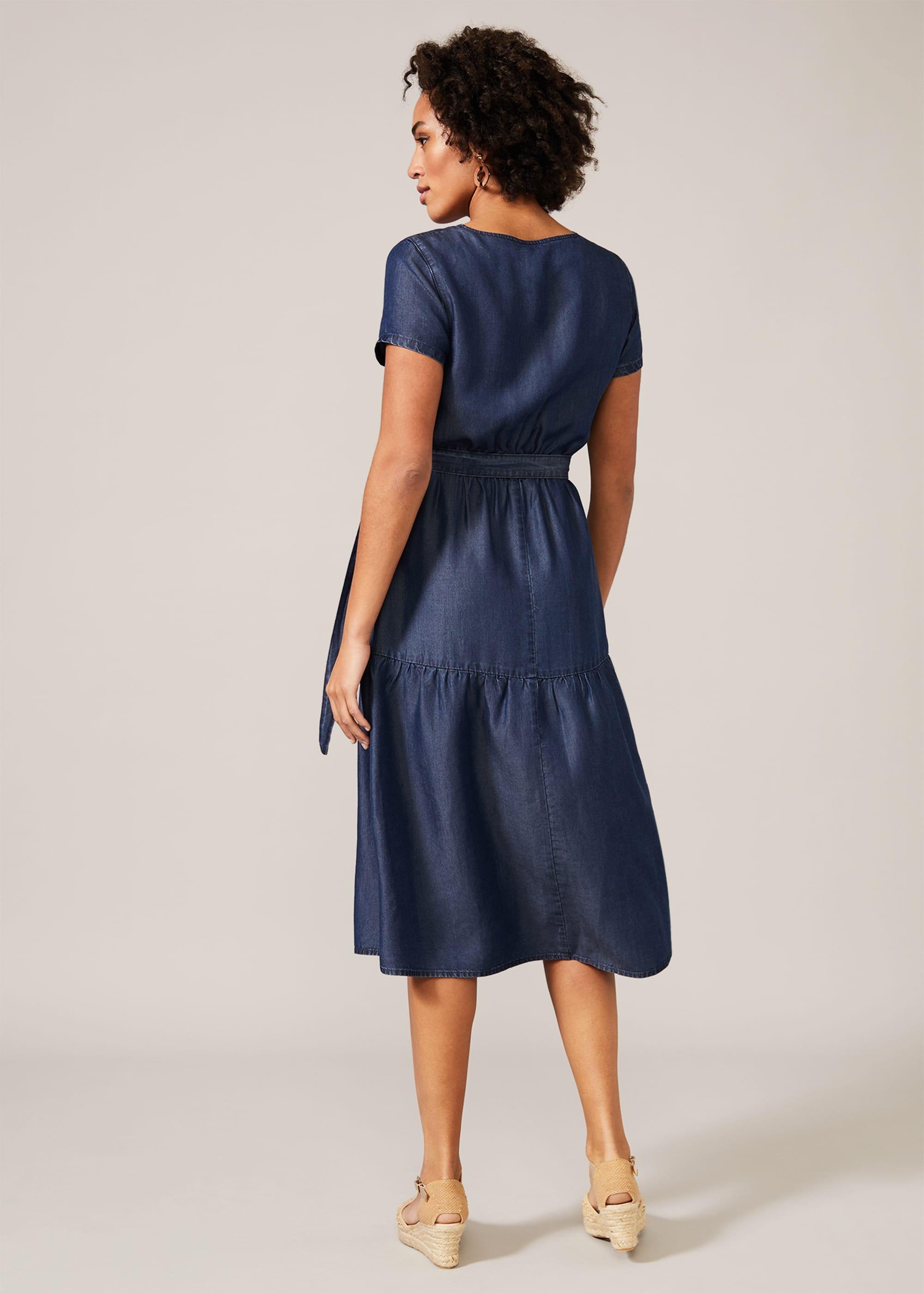 Celia Chambray Denim Dress