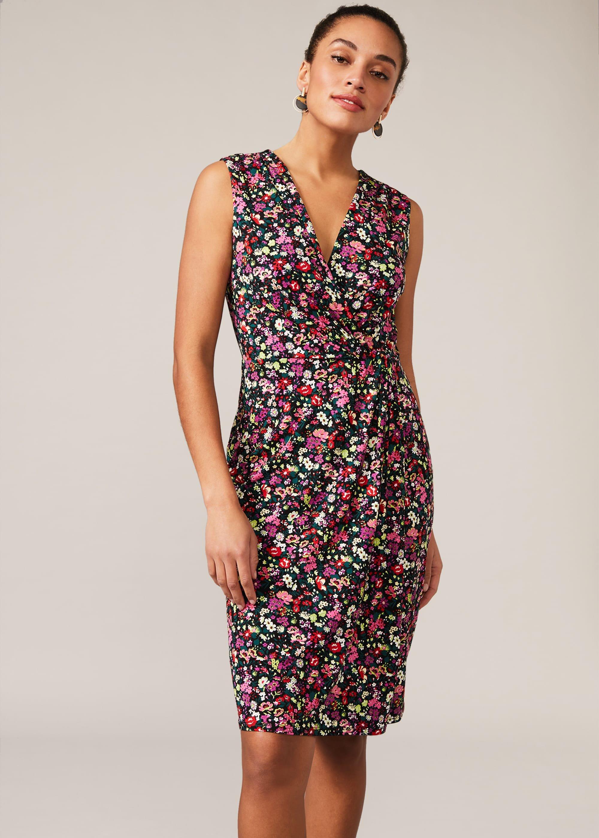 Simone Floral Fitted Dress