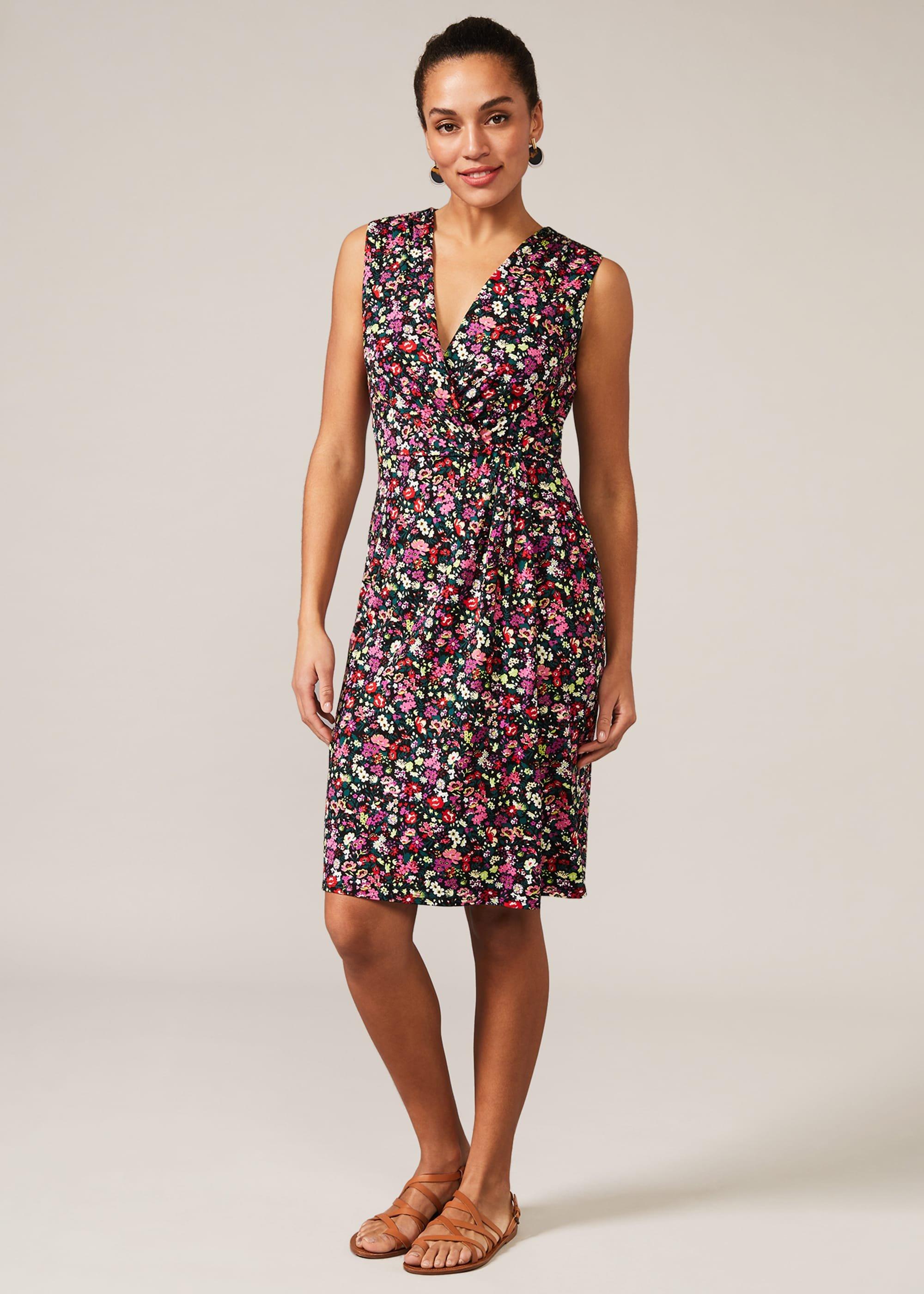 Simone Floral Fitted Dress