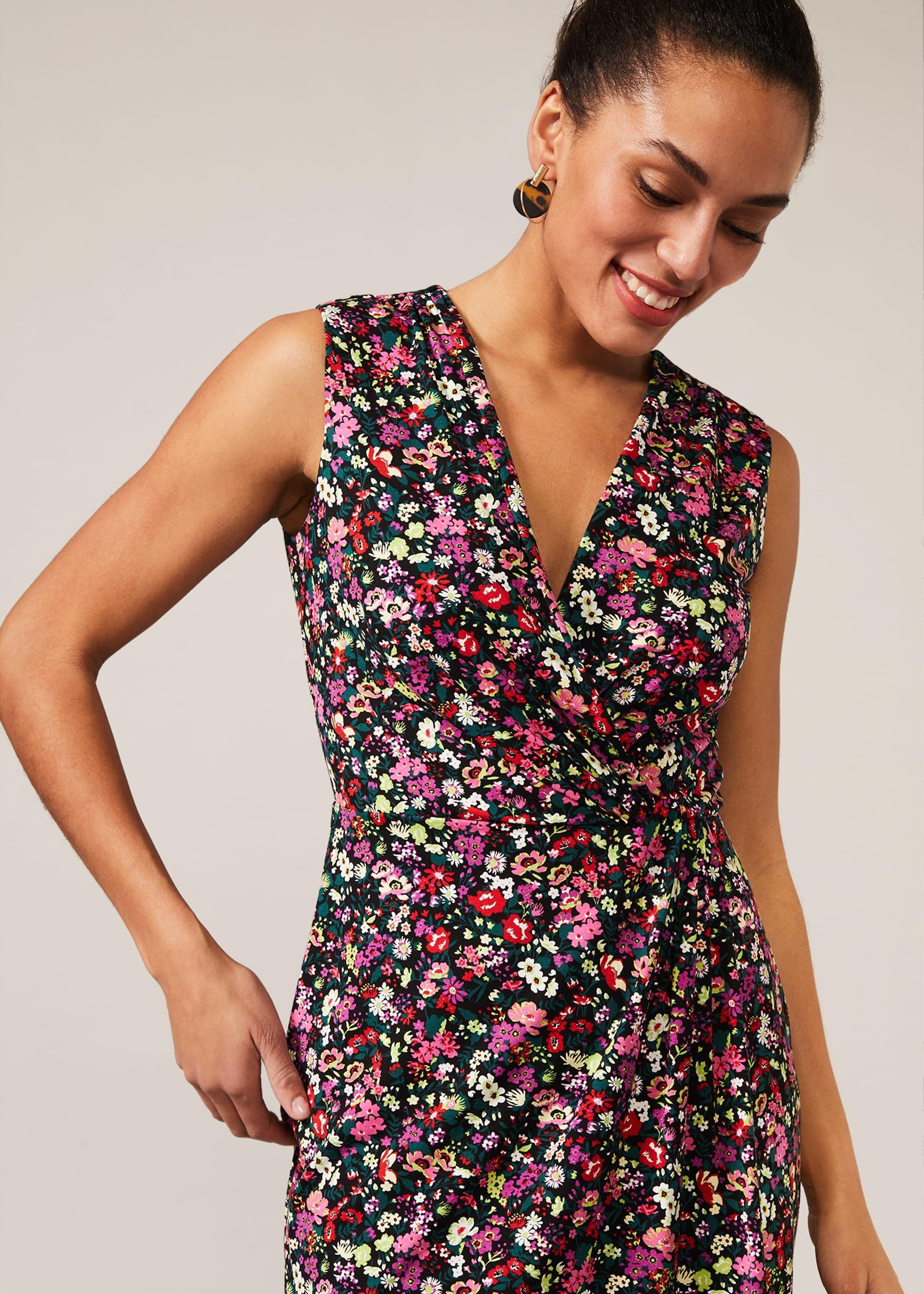 Simone Floral Fitted Dress