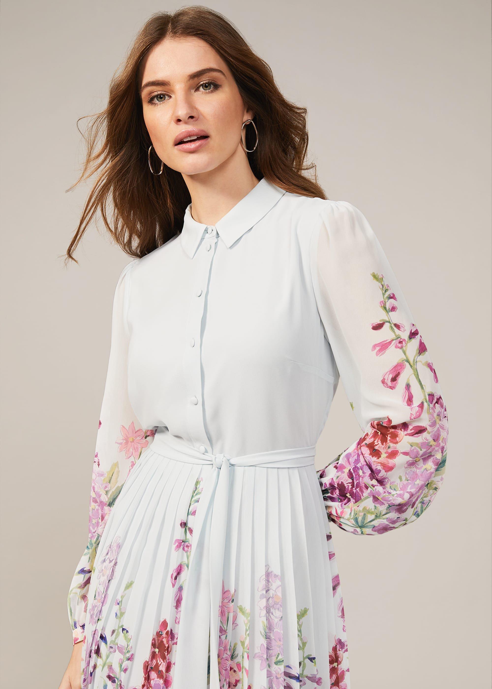 Rachie Floral Pleated Dress