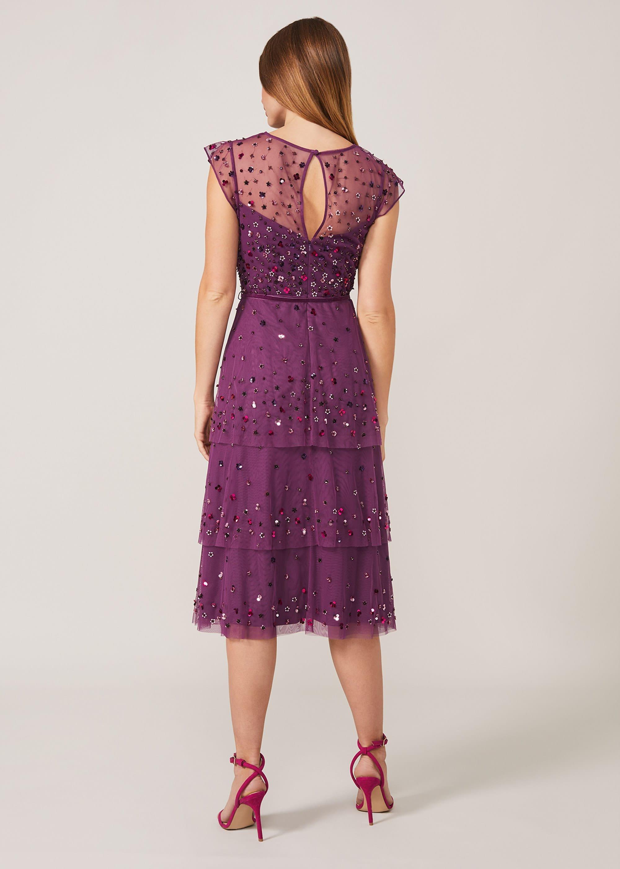 Cortine Embellished Tiered Dress