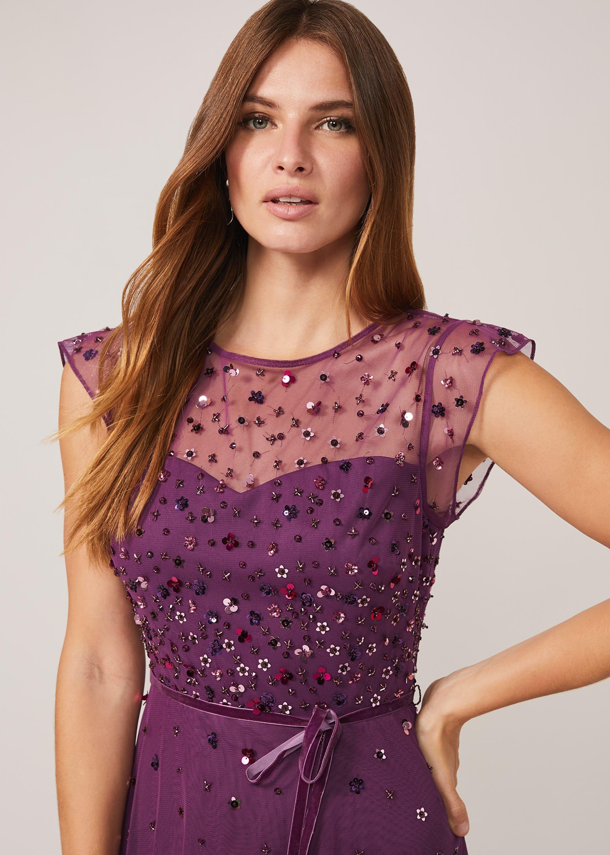 Cortine Embellished Tiered Dress