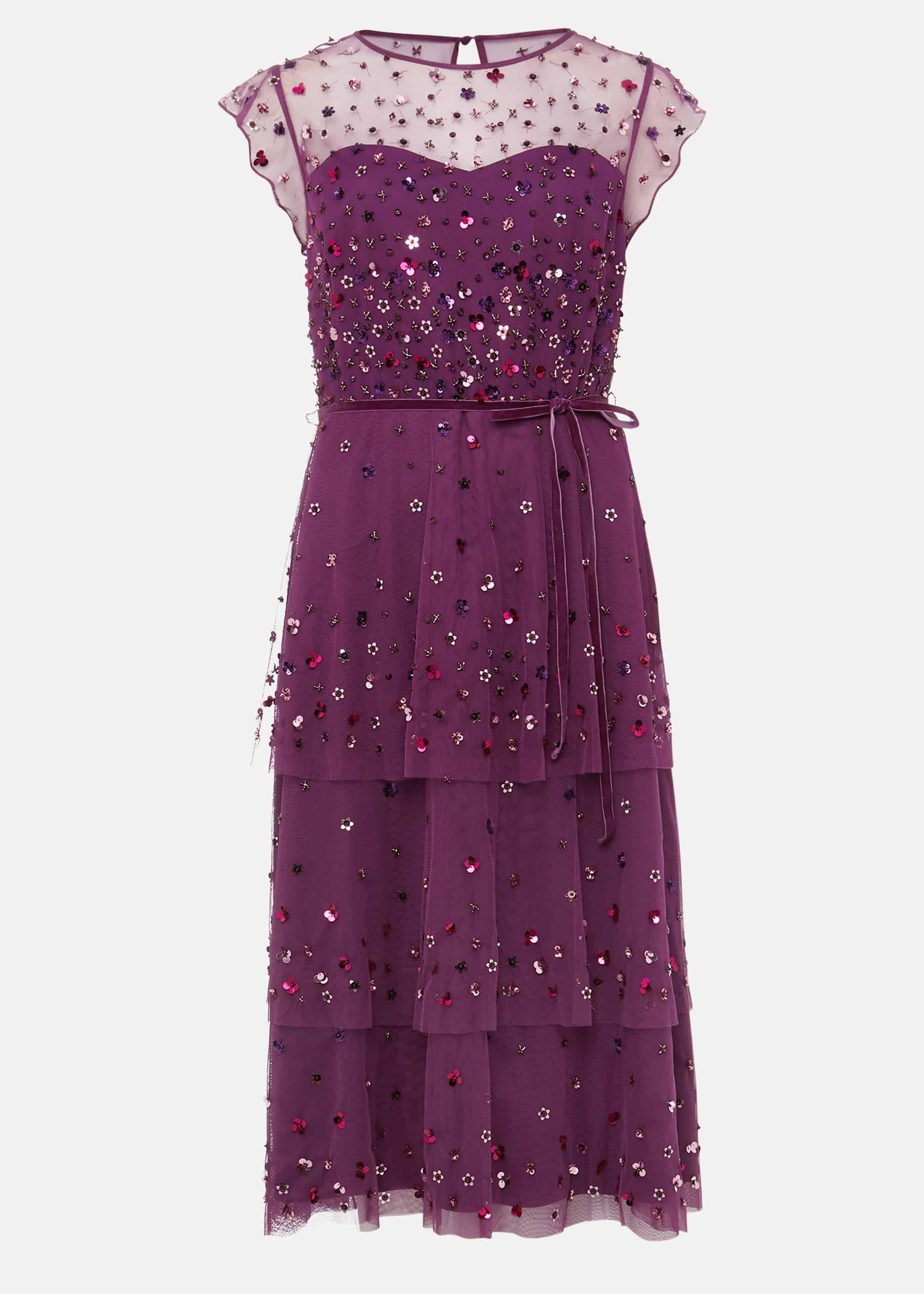 Cortine Embellished Tiered Dress