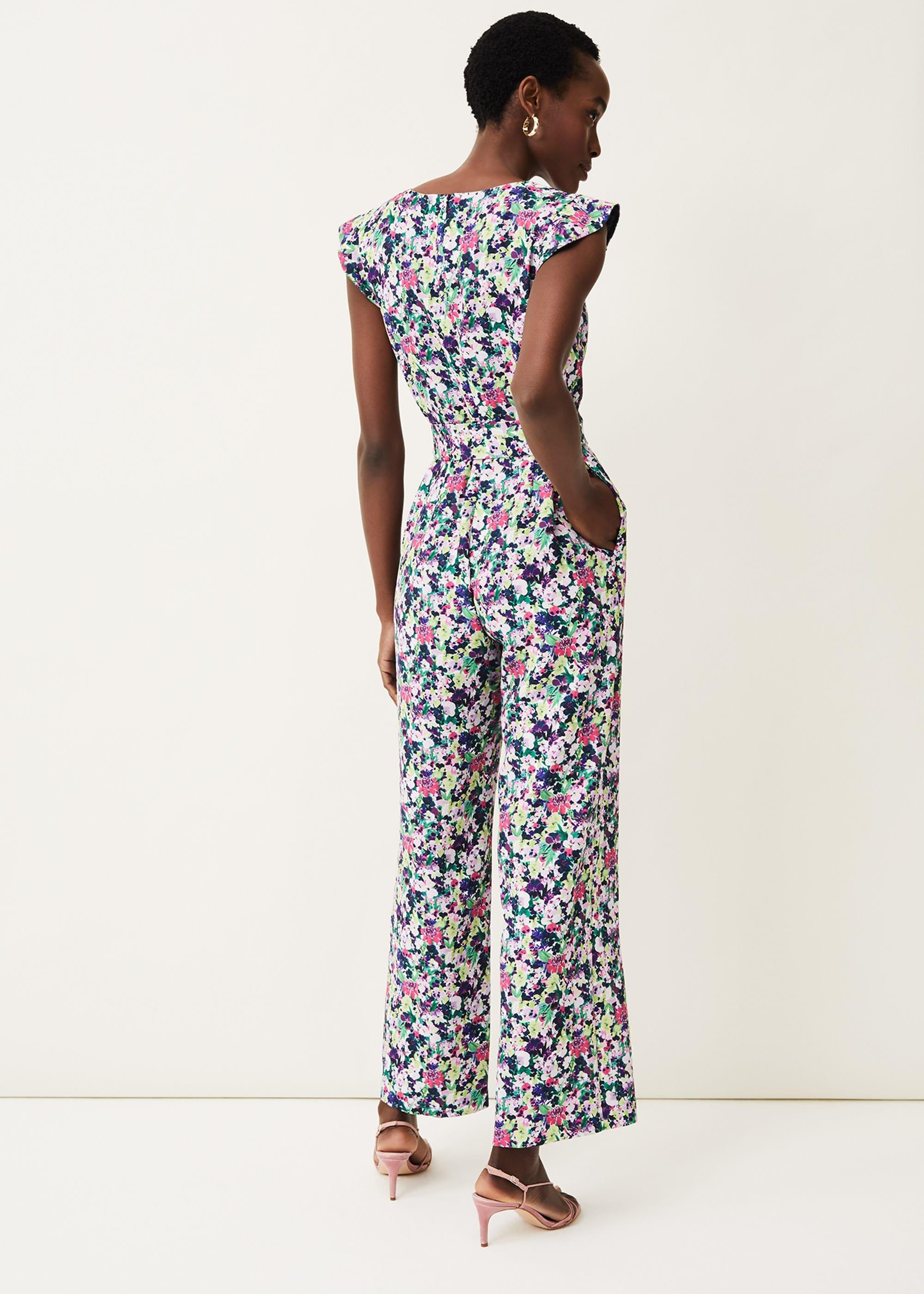 Arya Floral Frill Jumpsuit