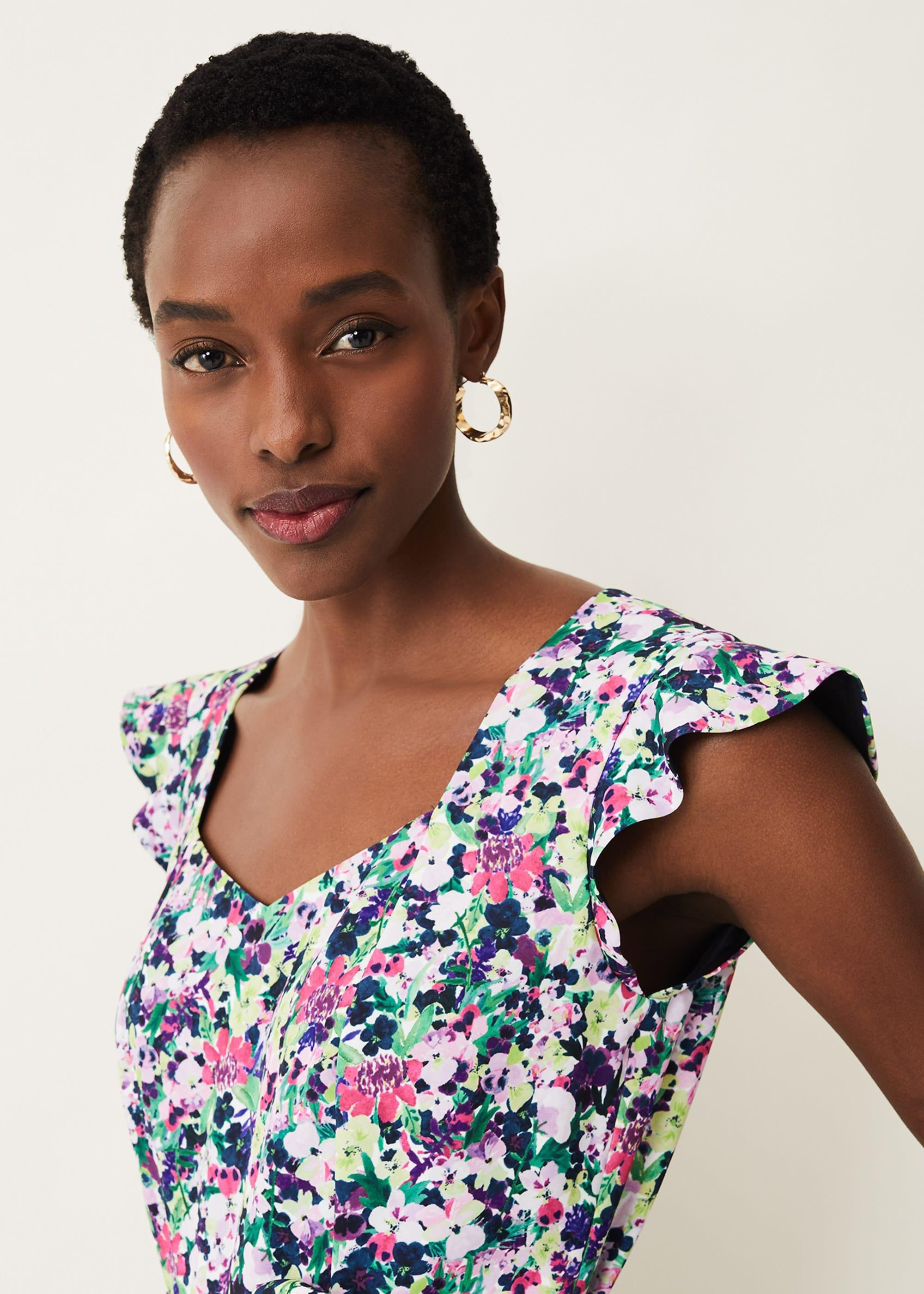 Arya Floral Frill Jumpsuit