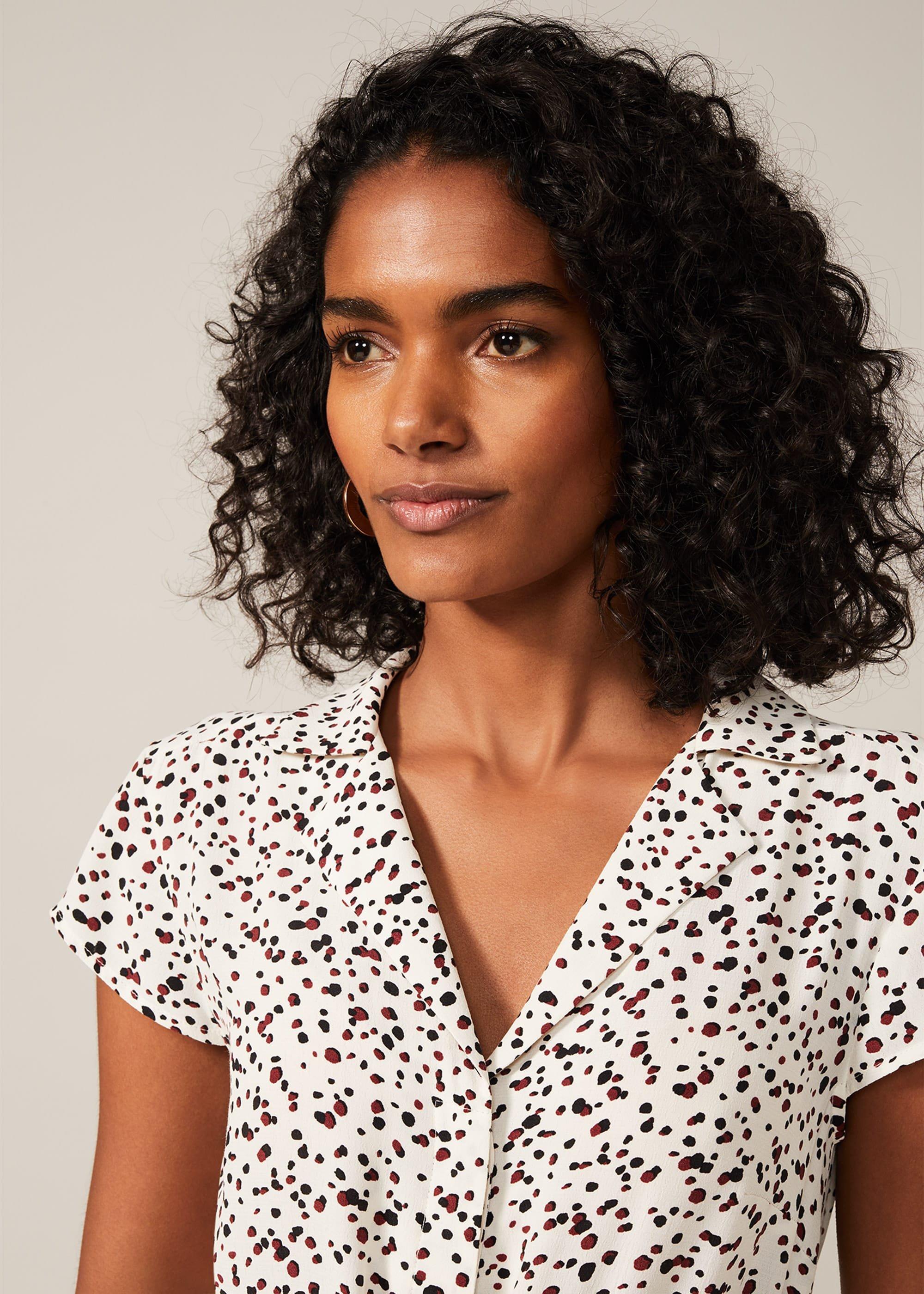 Afia Ditsy Spot Shirt Dress
