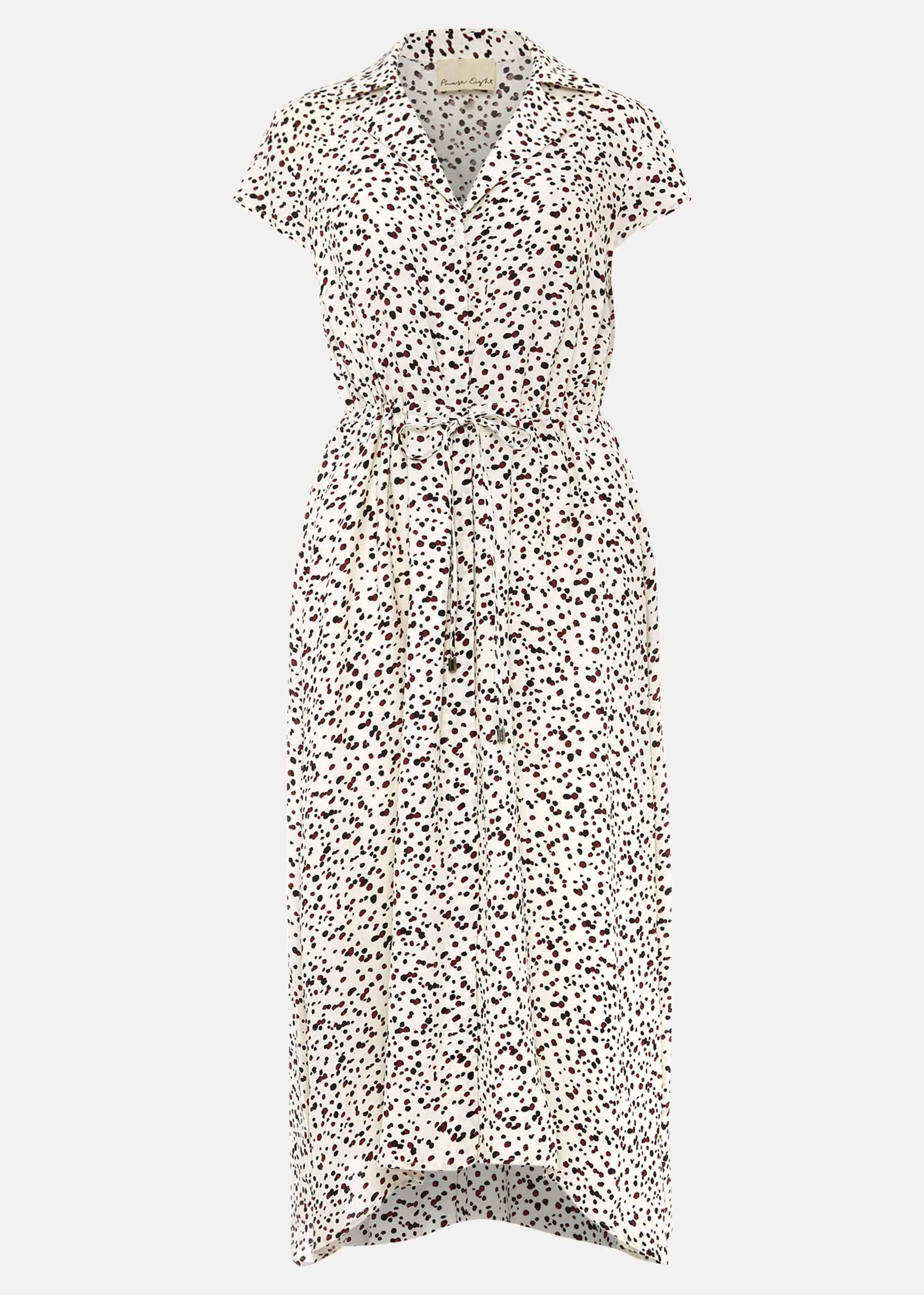 Afia Ditsy Spot Shirt Dress