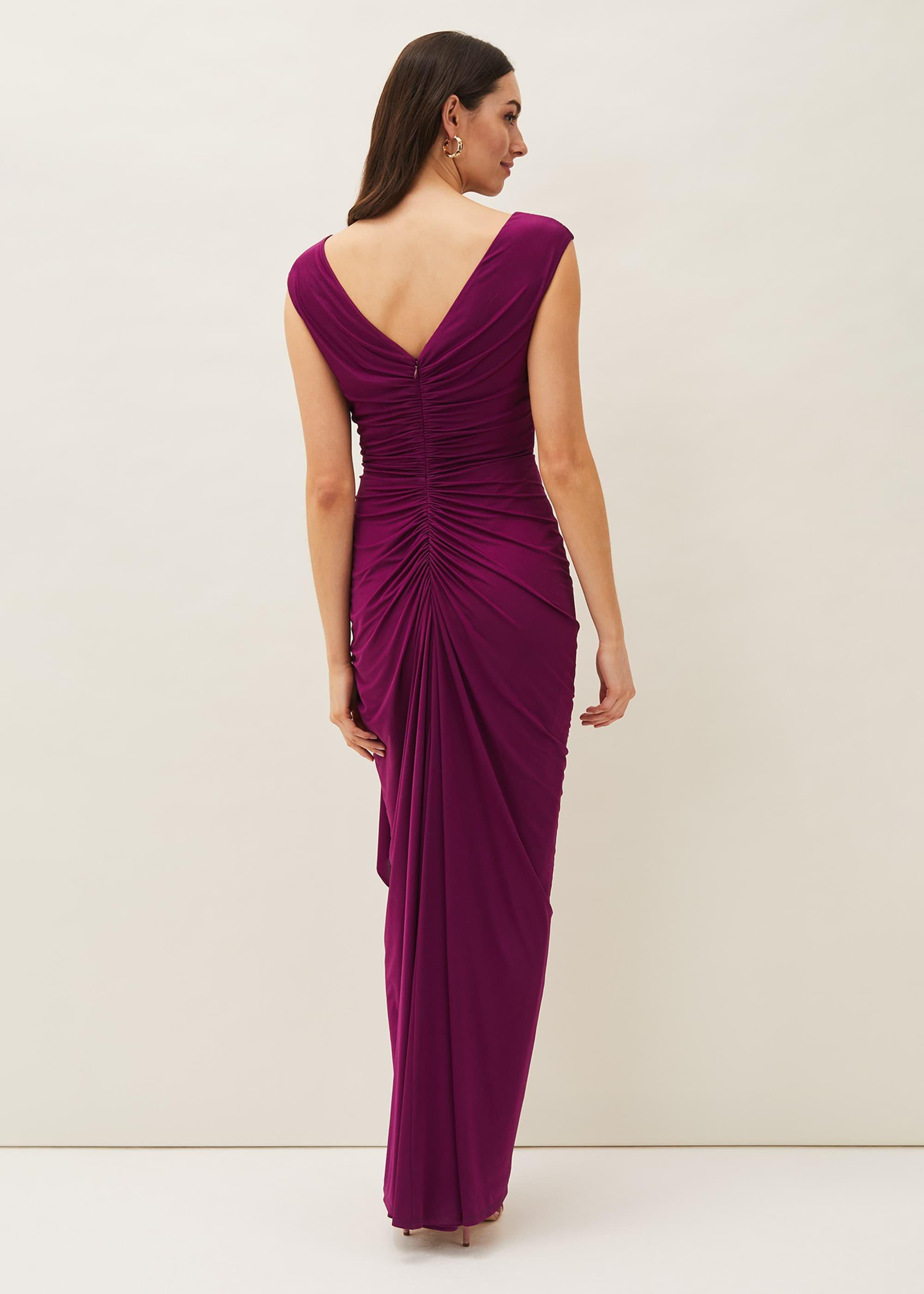 Donna Ruched Maxi Dress