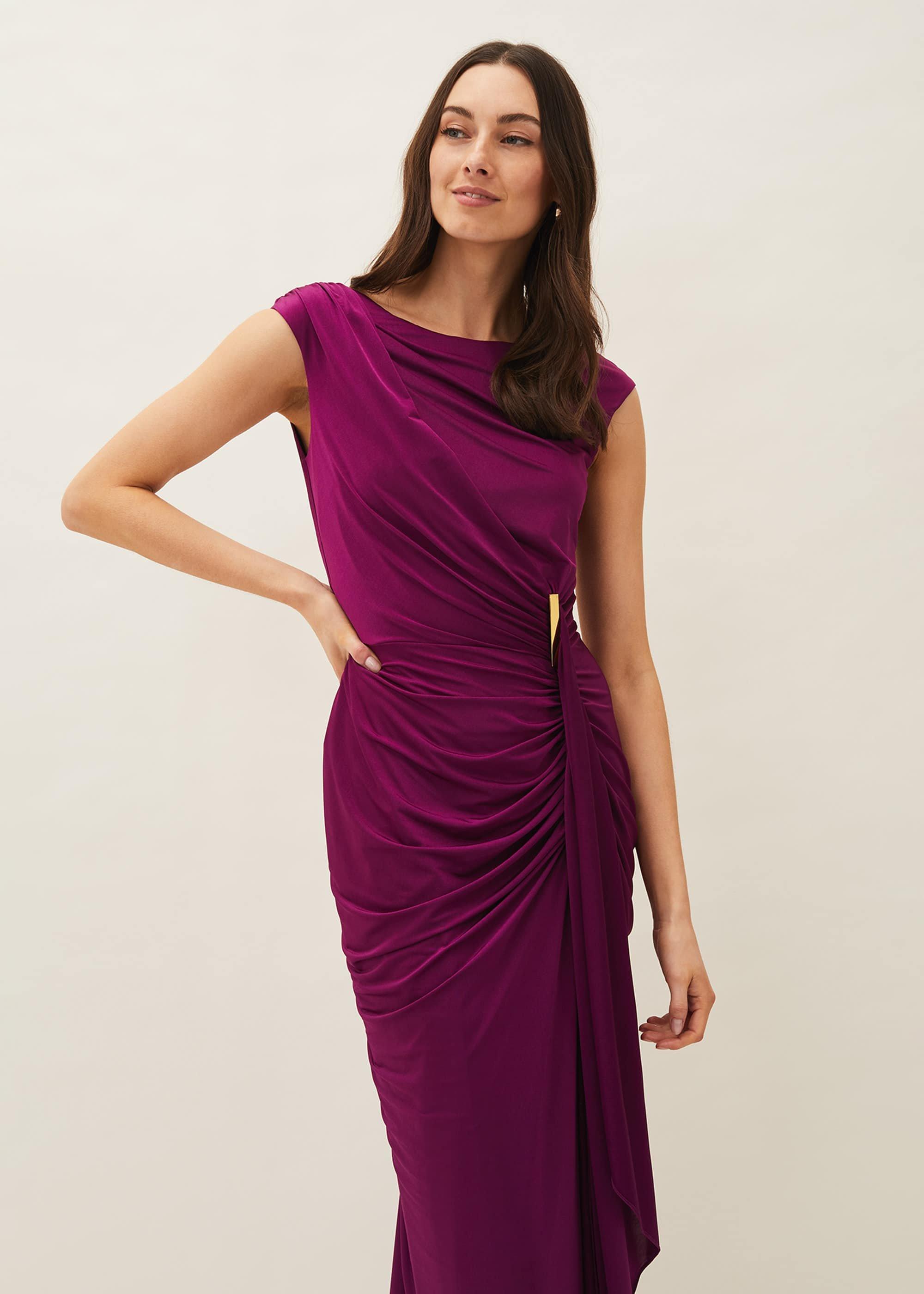 Donna Ruched Maxi Dress