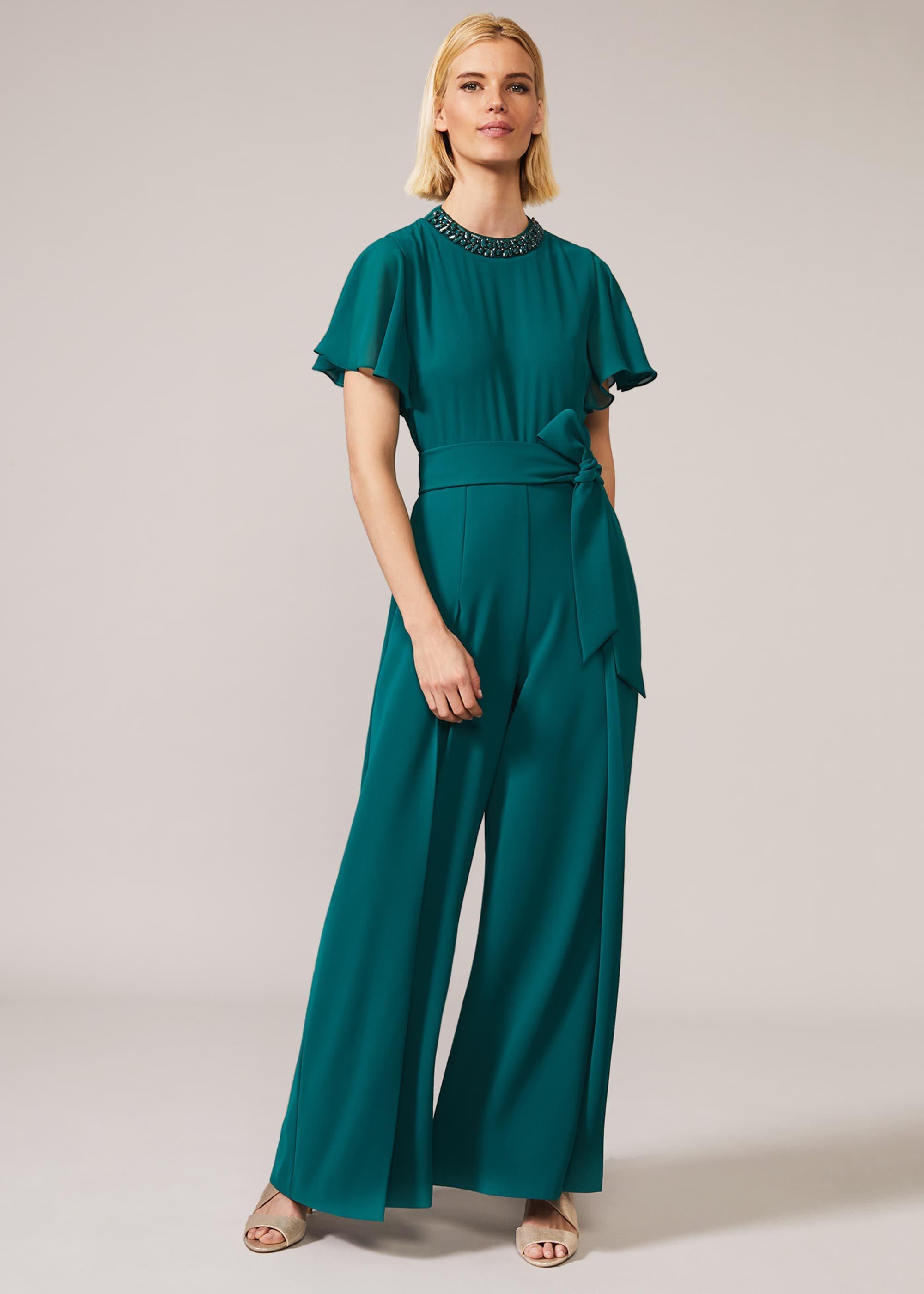 Danielle Embellished Wide Leg Jumpsuit