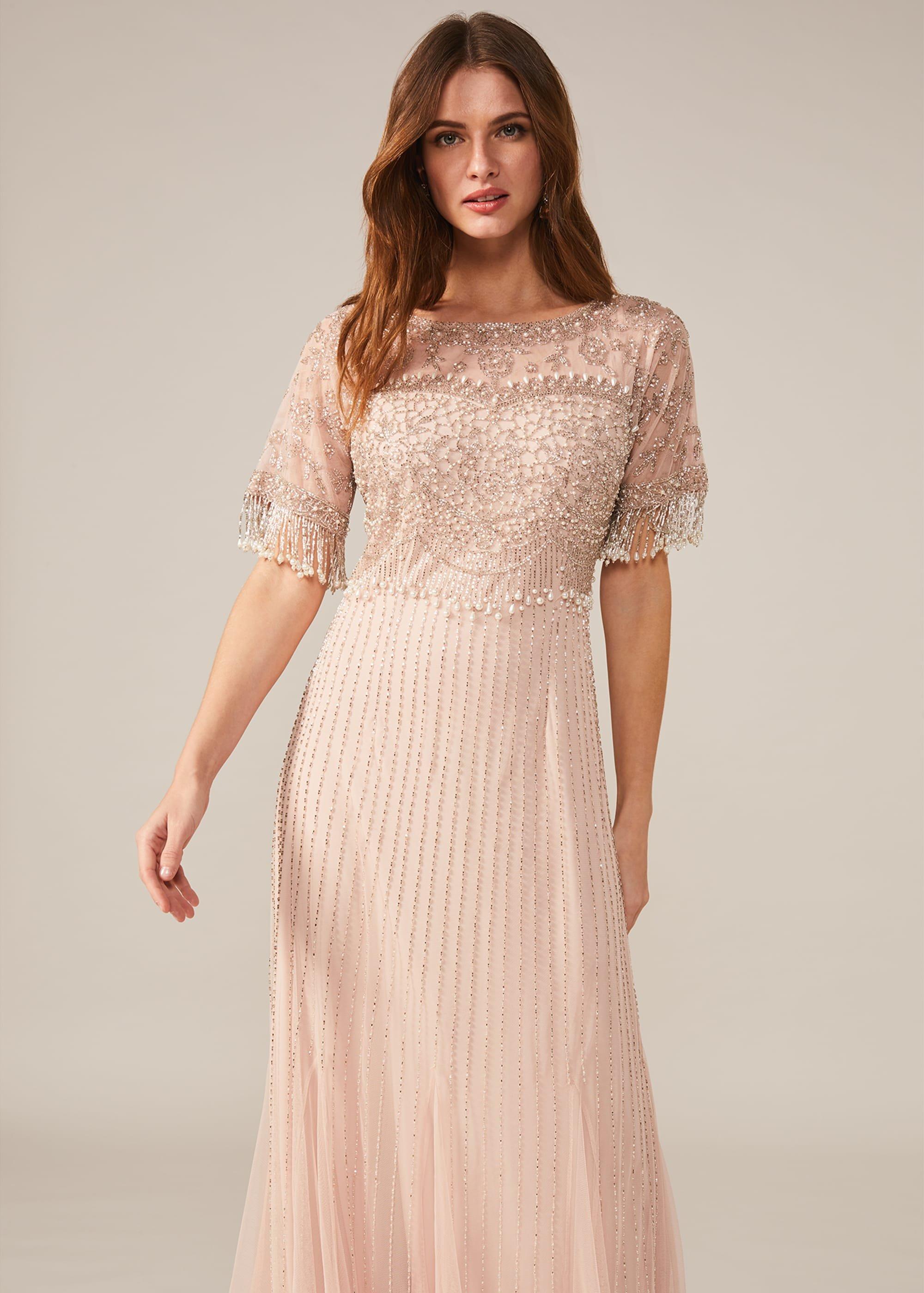Leonie Pearl Fringe Dress