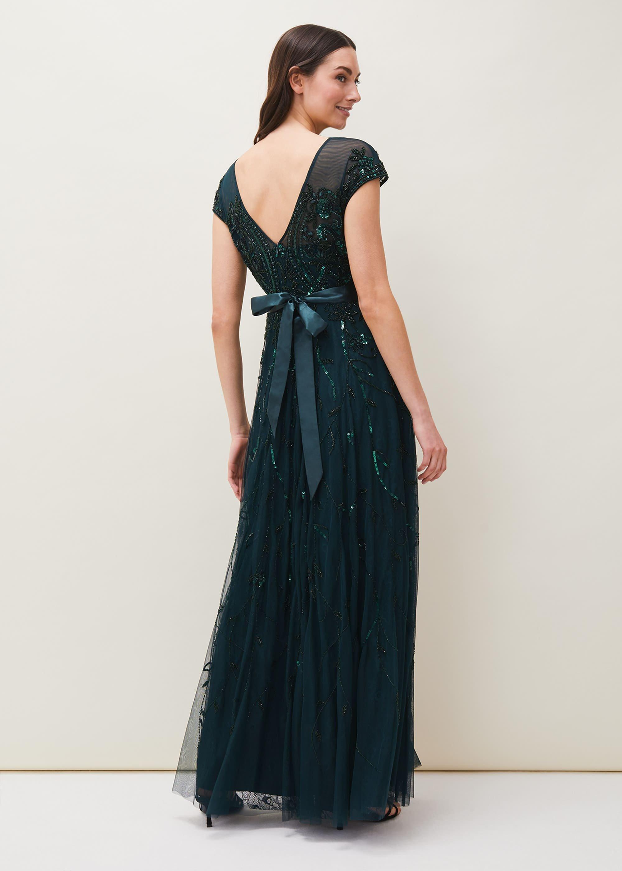 Renee Beaded Tulle Dress