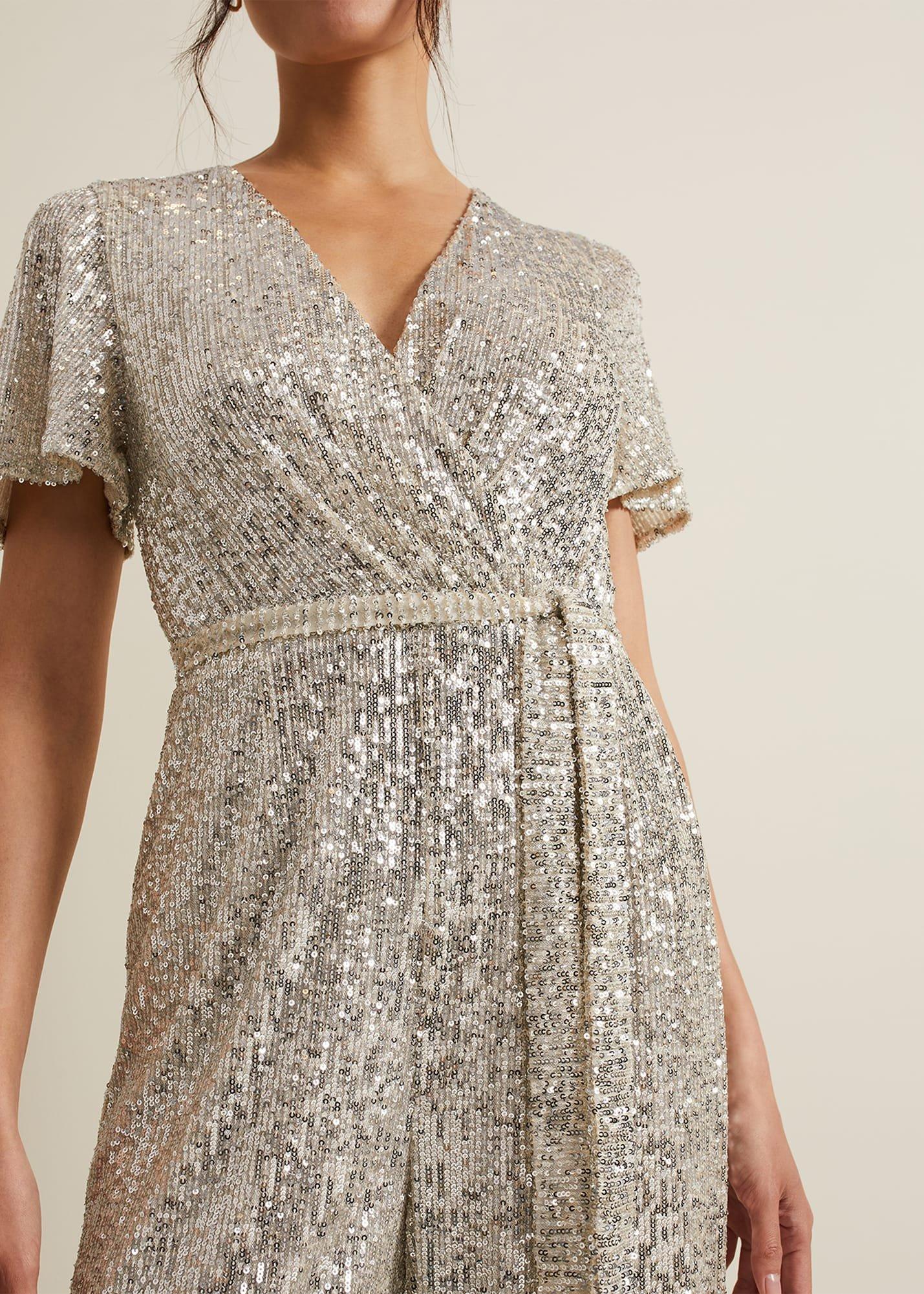 Alessandra Sequin Embellished Jumpsuit