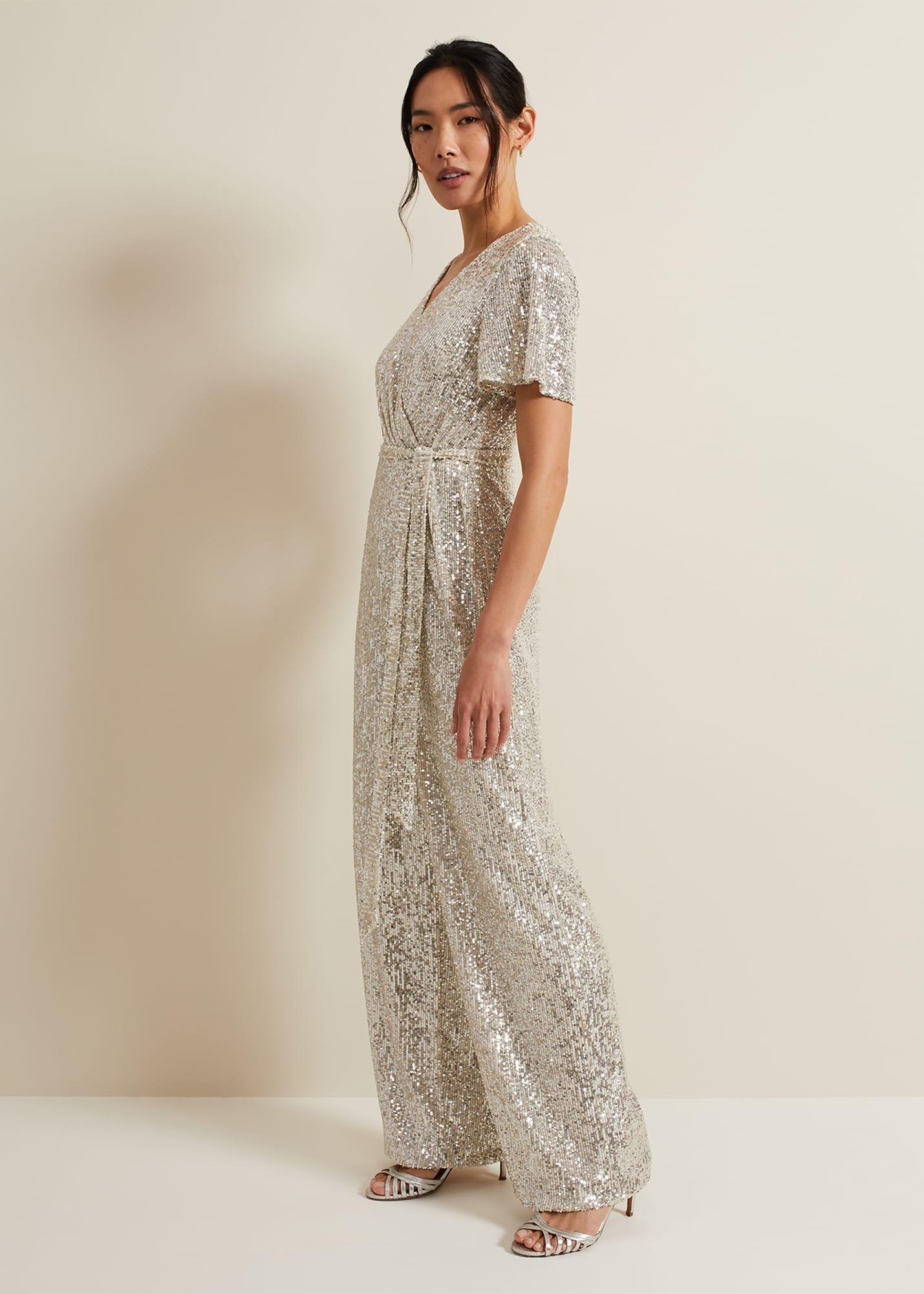 Alessandra Sequin Embellished Jumpsuit