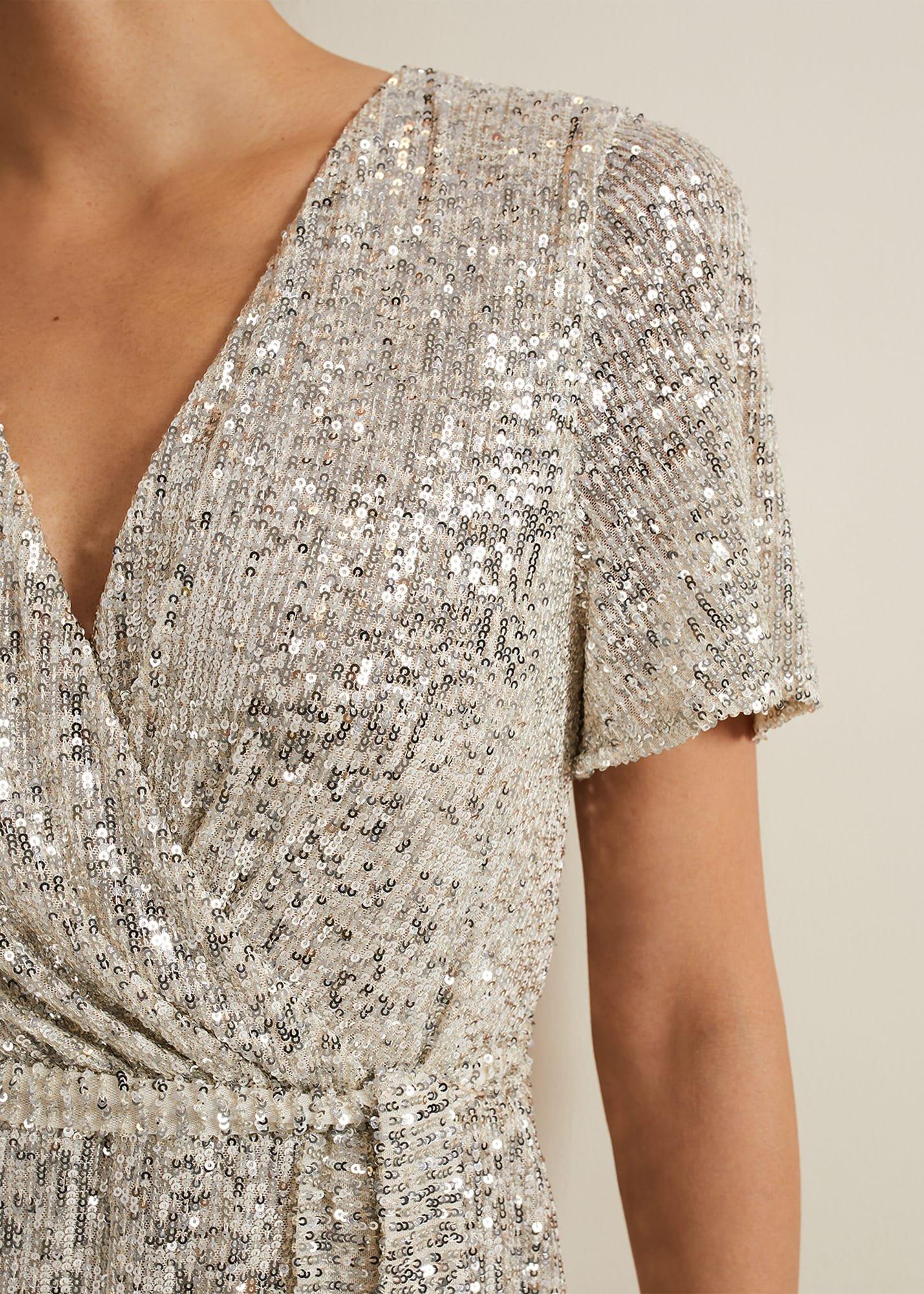 Alessandra Sequin Embellished Jumpsuit