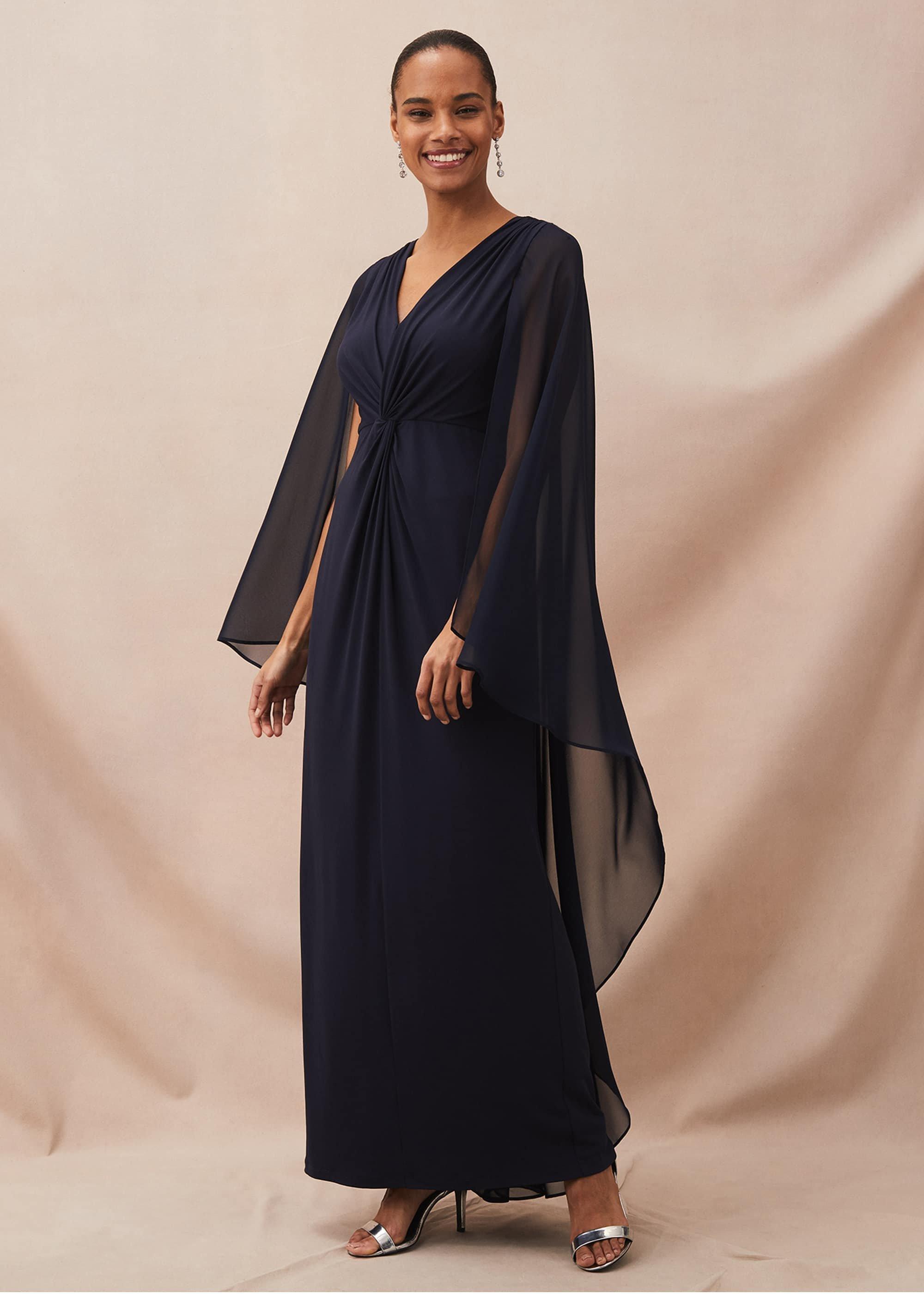 Edna Cape Maxi Dress