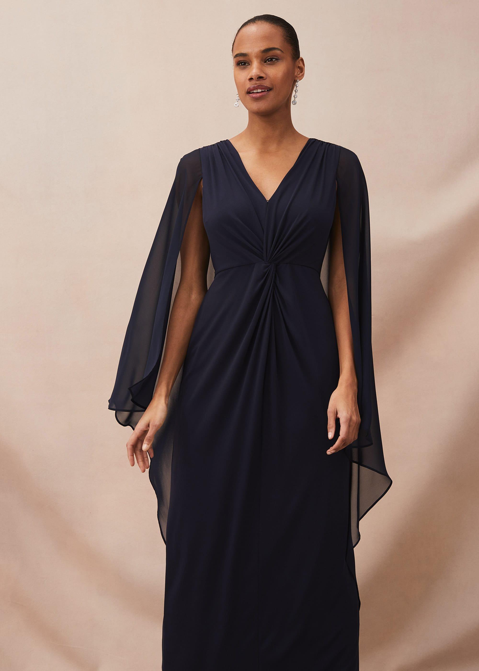 Edna Cape Maxi Dress