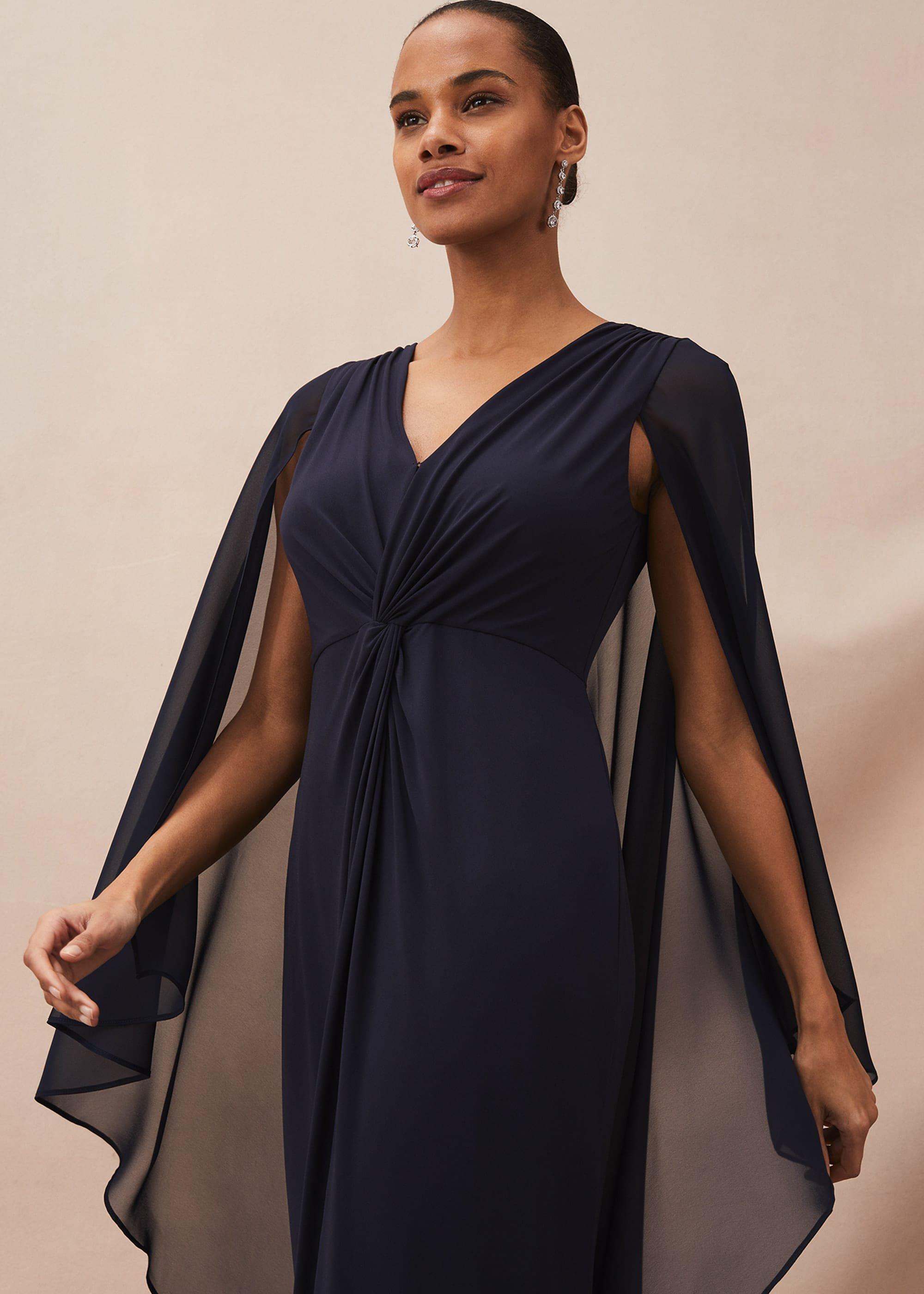 Edna Cape Maxi Dress