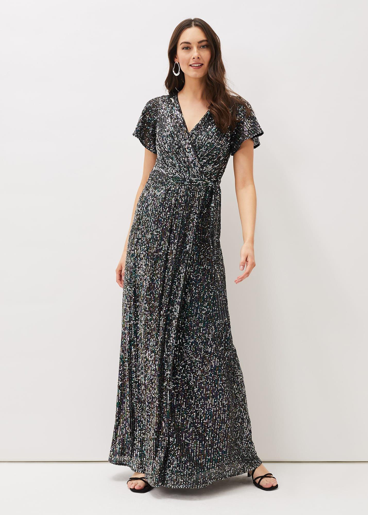 Amily Sequin Maxi Dress