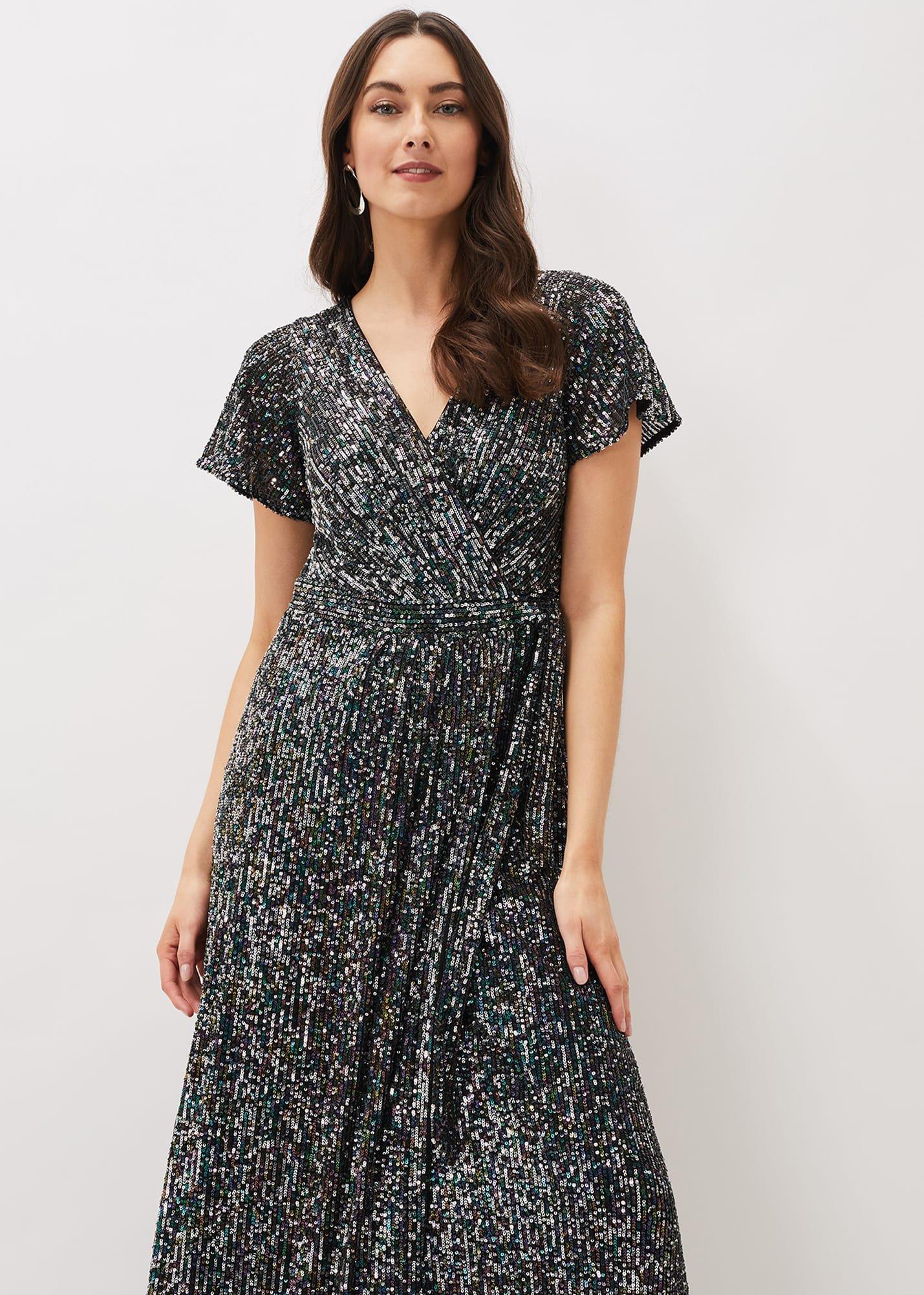 Amily Sequin Maxi Dress