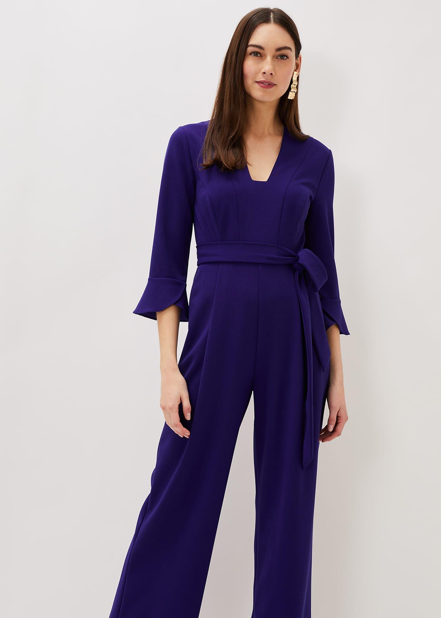 Eydie Fluted Sleeve Jumpsuit