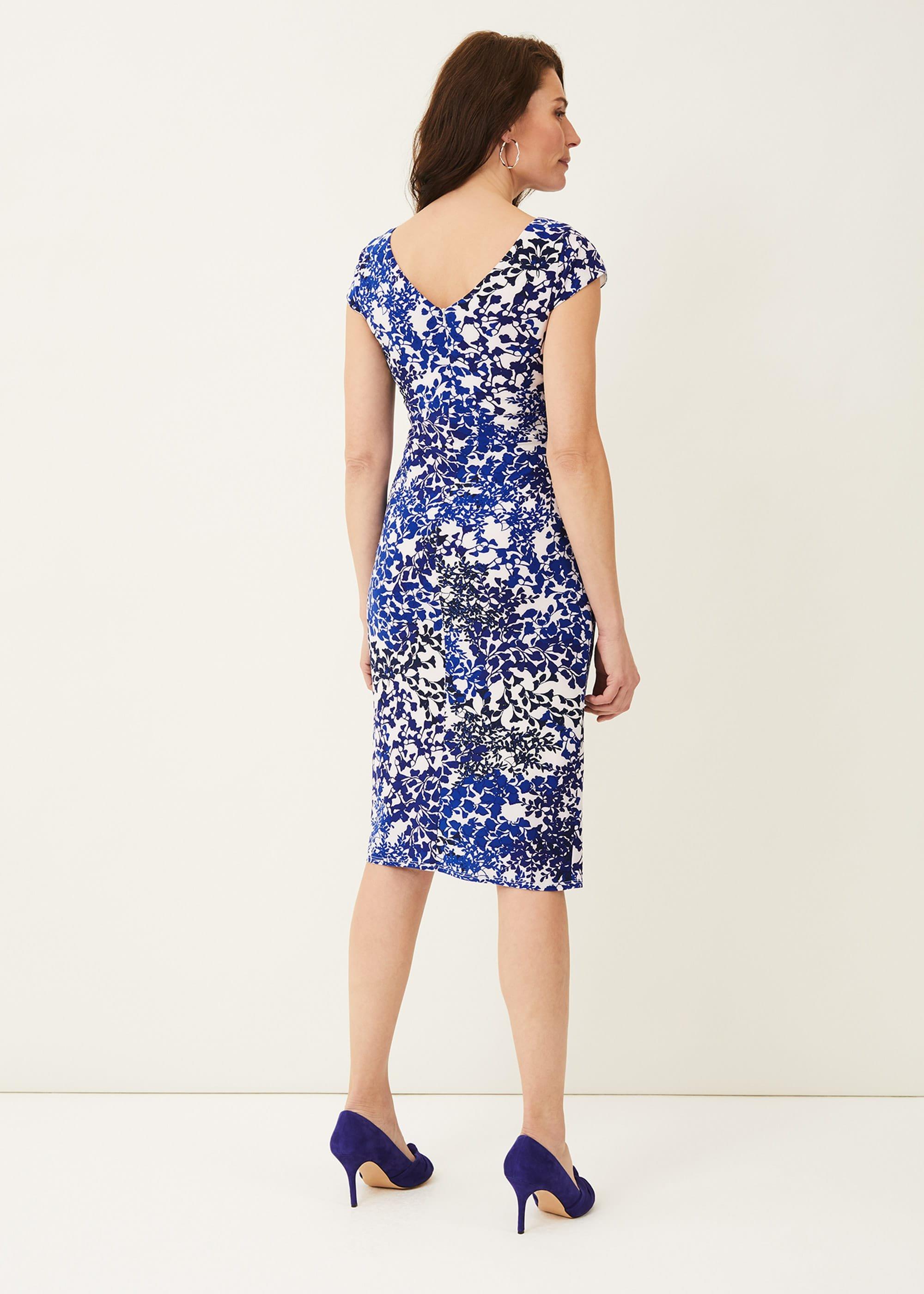 Arielle Contrast Print Jersey Dress