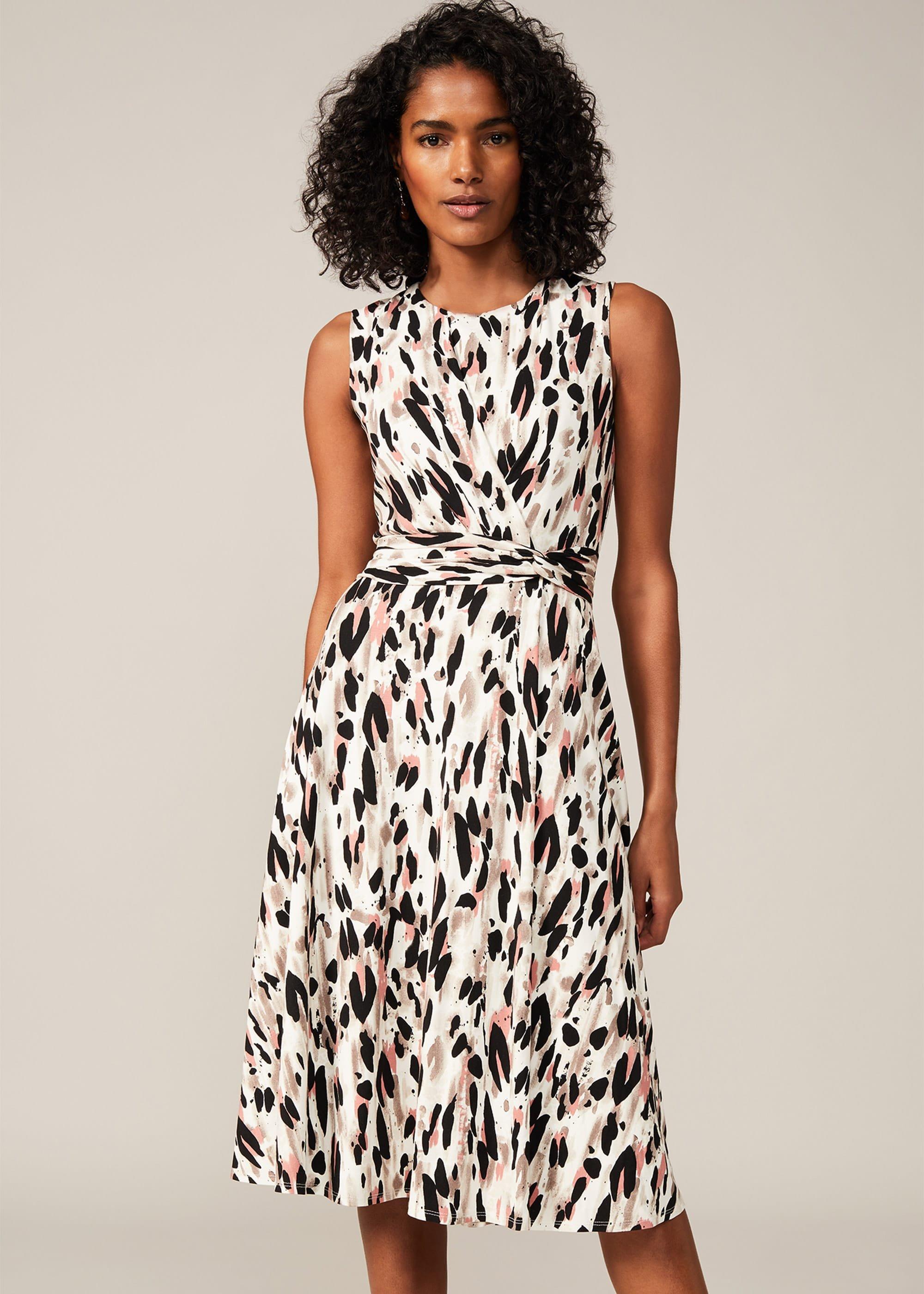 Layla Abstract Print Dress