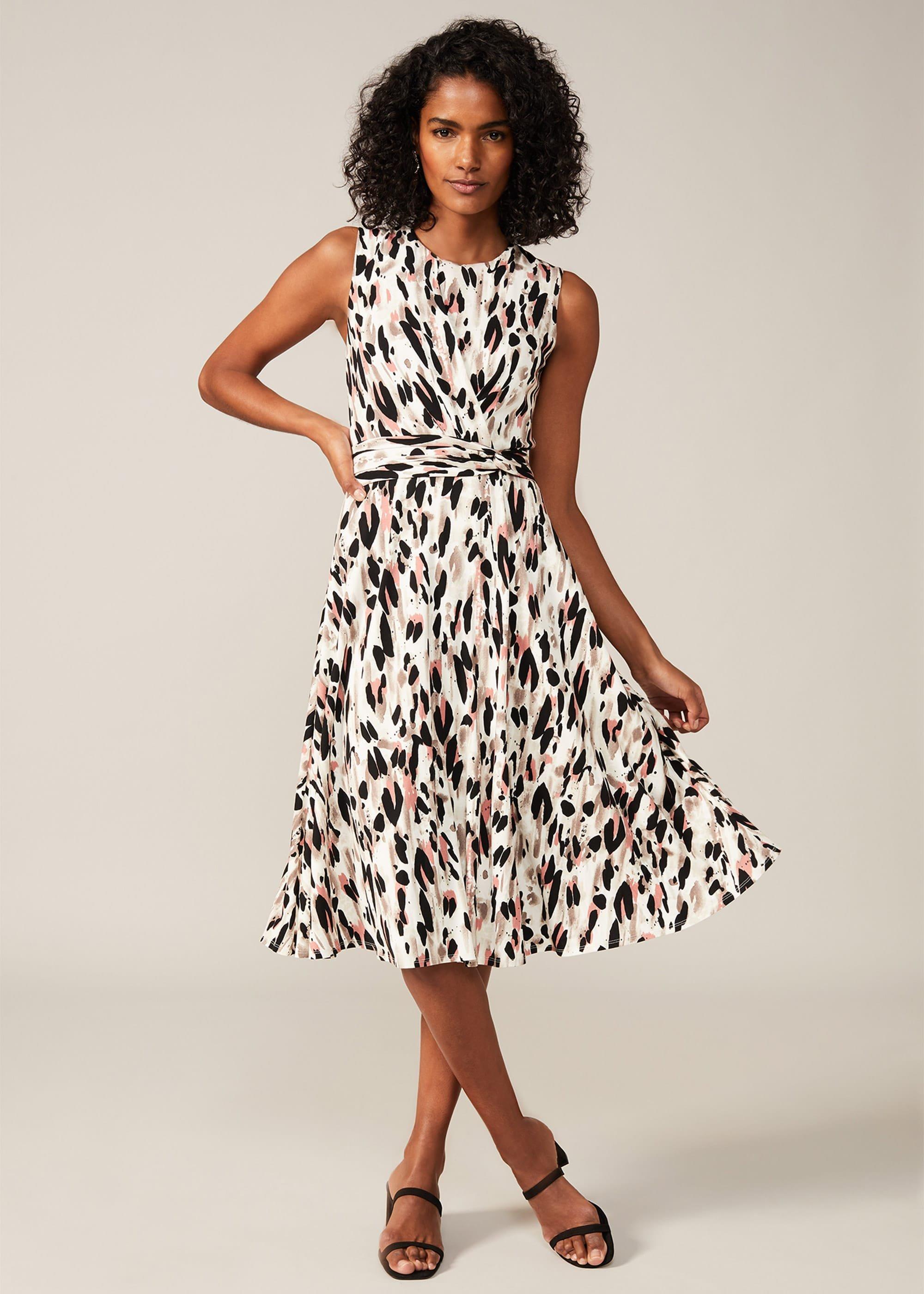 Layla Abstract Print Dress