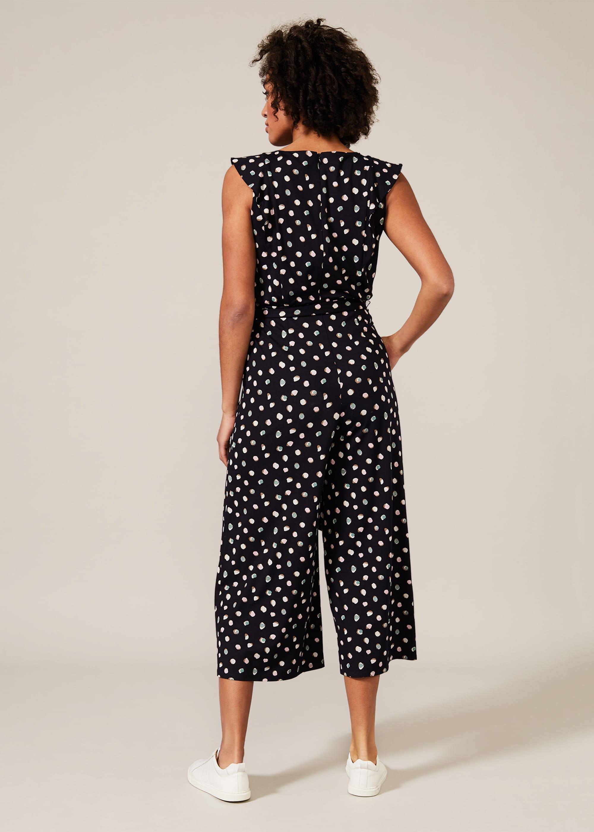 Electra Ditsy Spot Print Jumpsuit