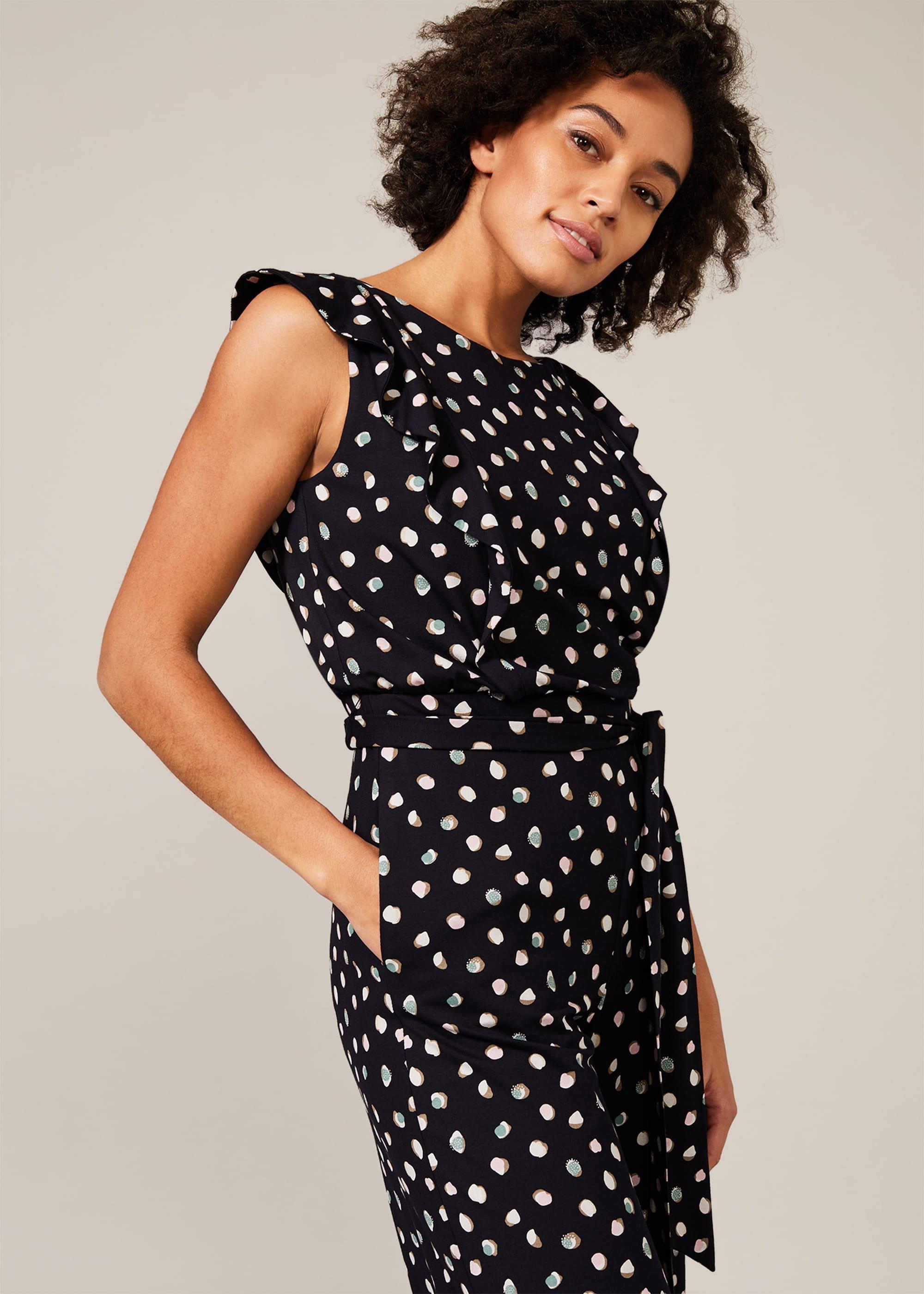 Electra Ditsy Spot Print Jumpsuit