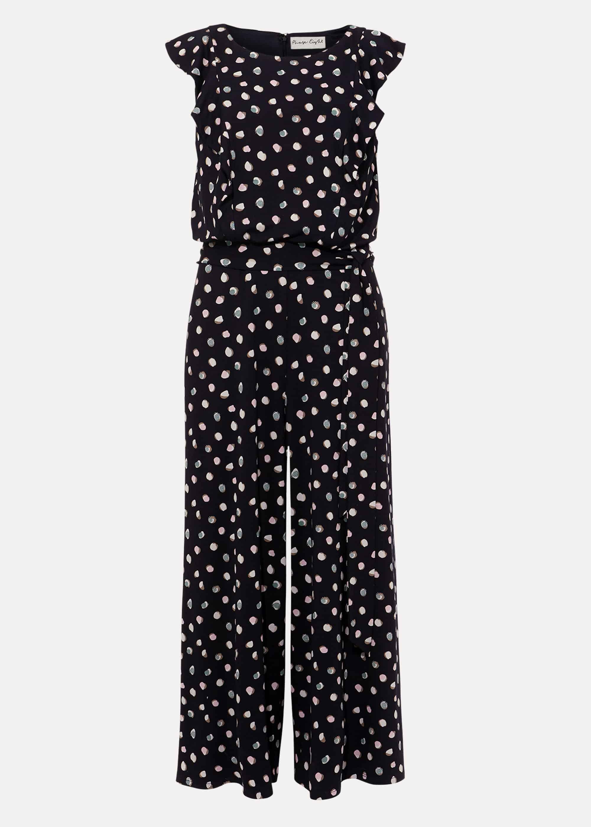Electra Ditsy Spot Print Jumpsuit